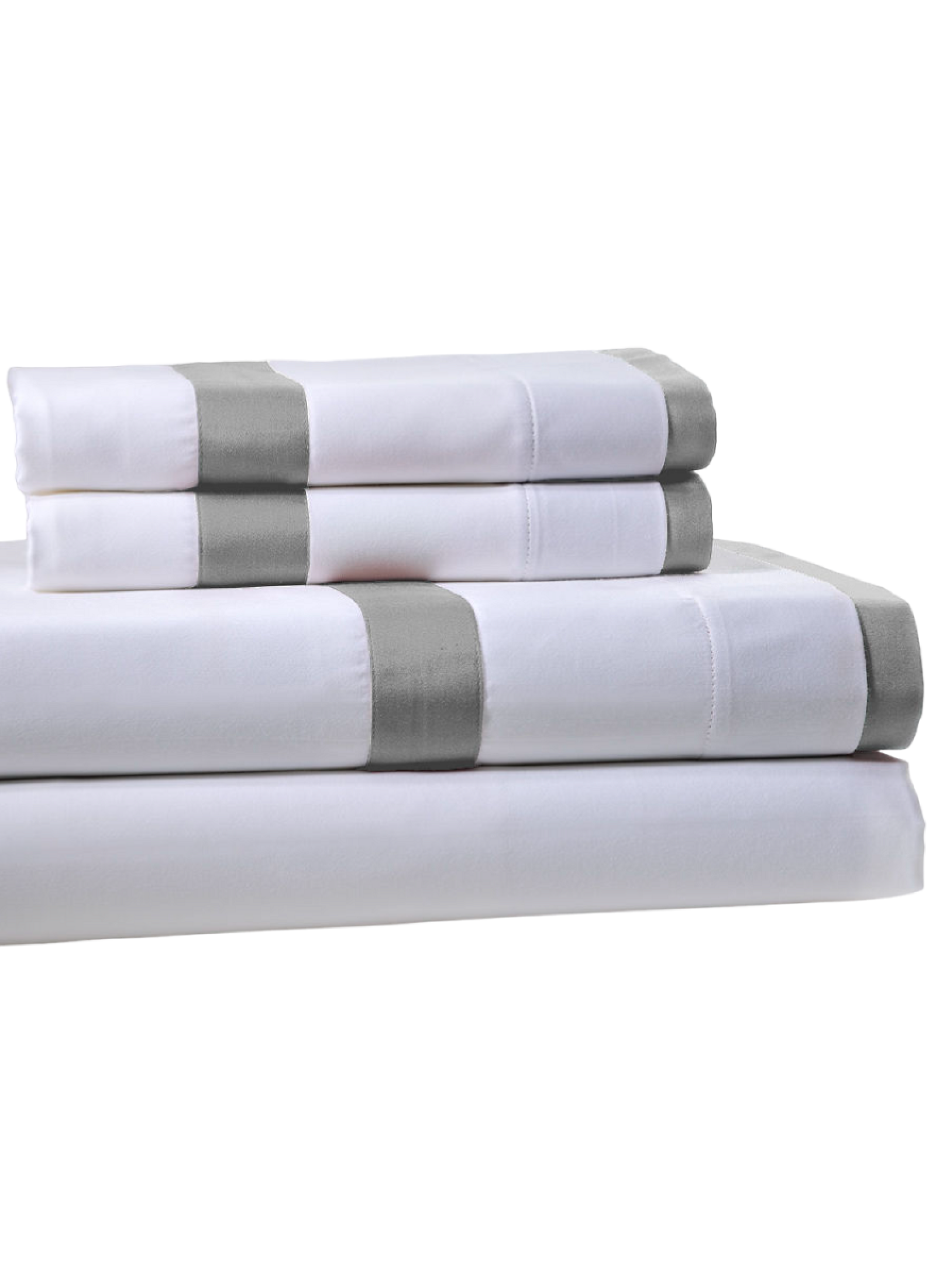 QUEEN SHEET SET SATEEN REVER LIGHT GREY