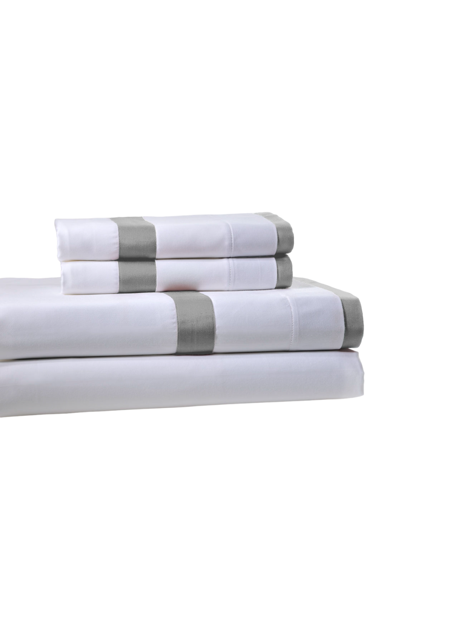 QUEEN SHEET SET SATEEN REVER LIGHT GREY