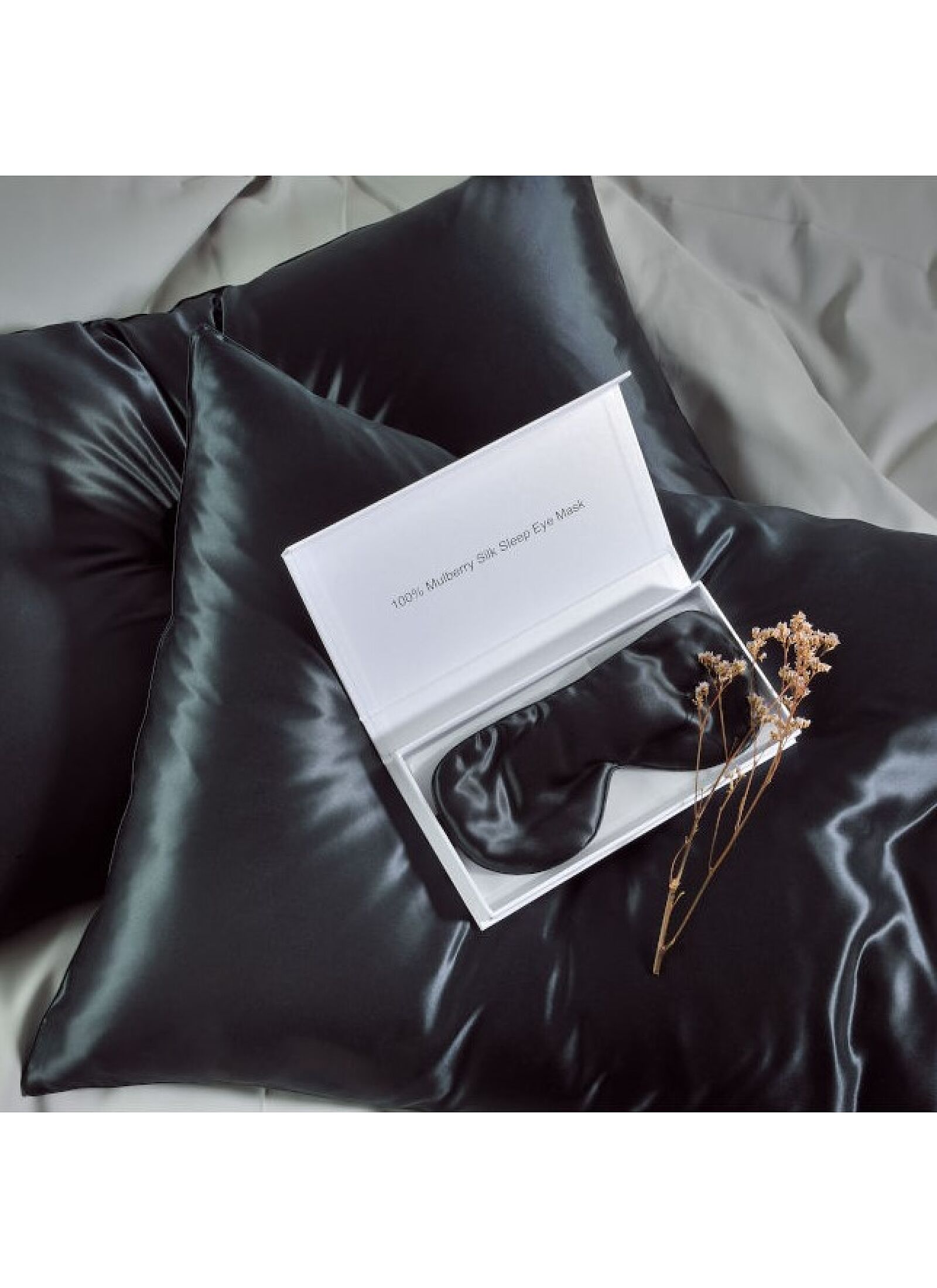PILLOWCASE SILK BLACK