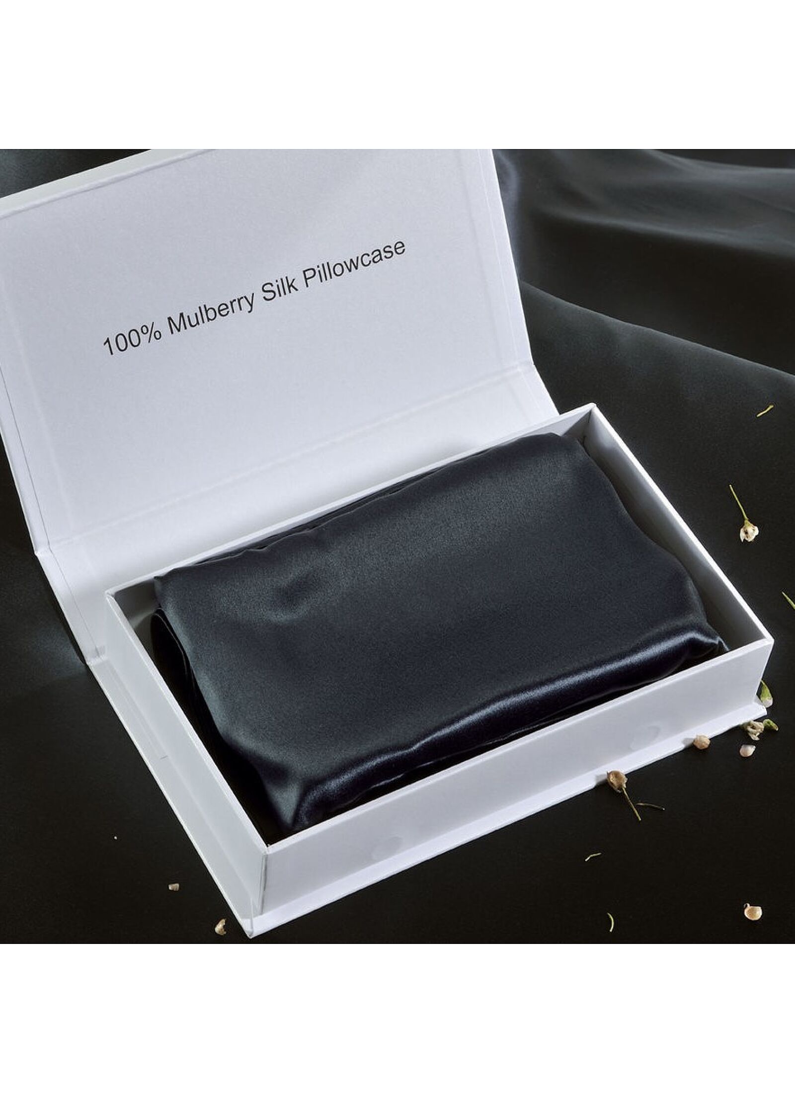 PILLOWCASE SILK BLACK