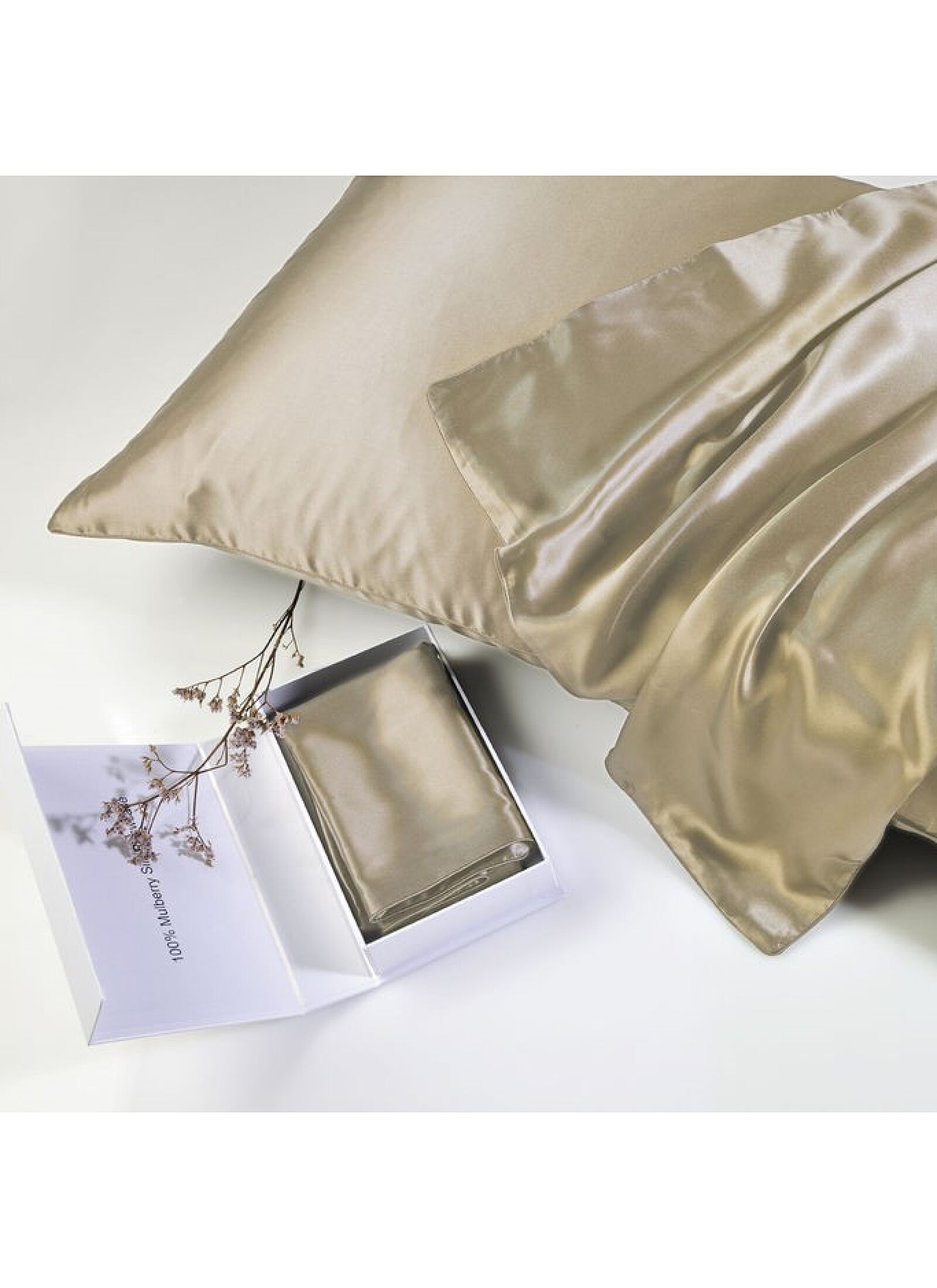 PILLOWCASE SILK CHAMPAGNE