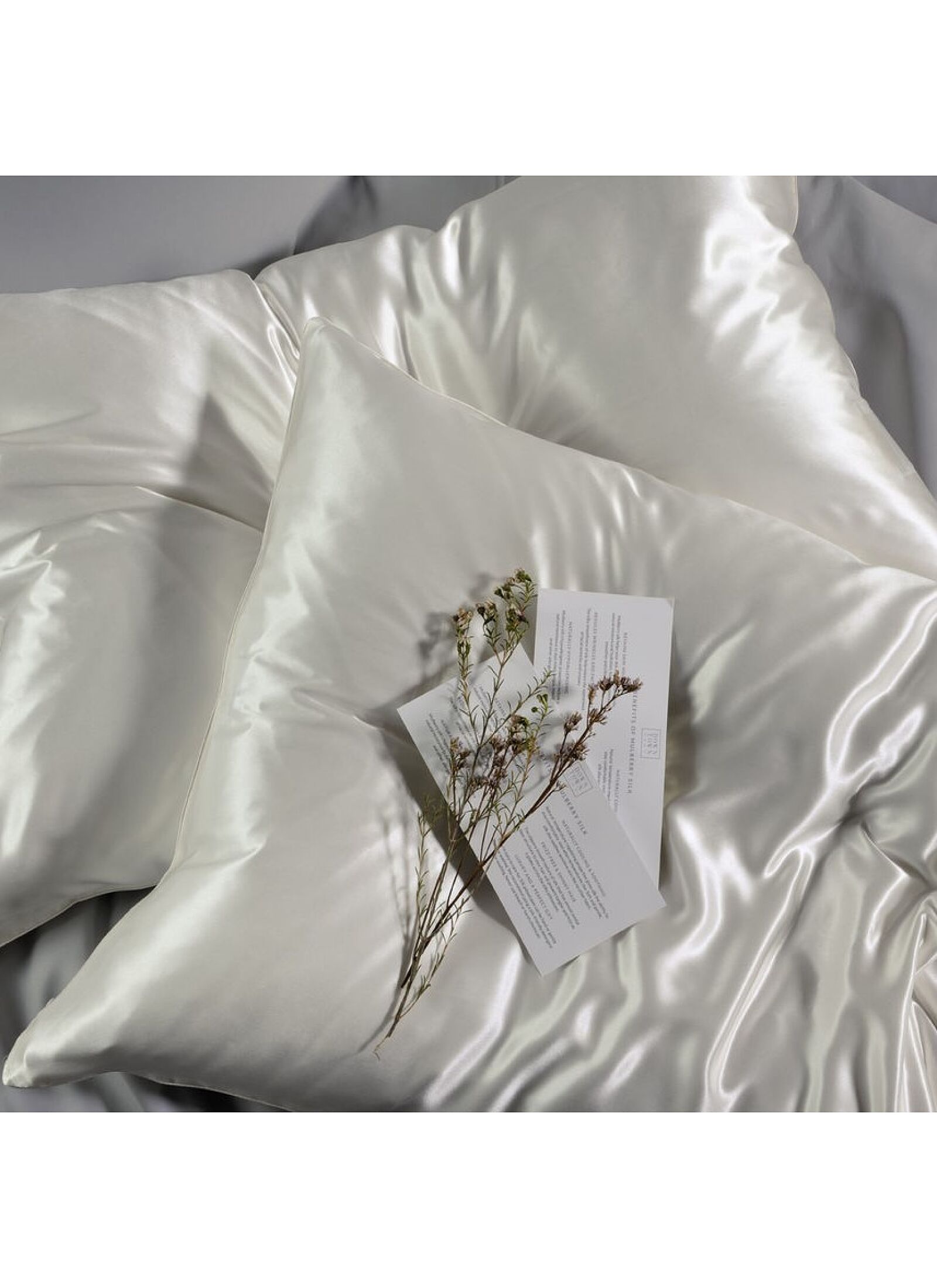 PILLOWCASE SILK WHITE