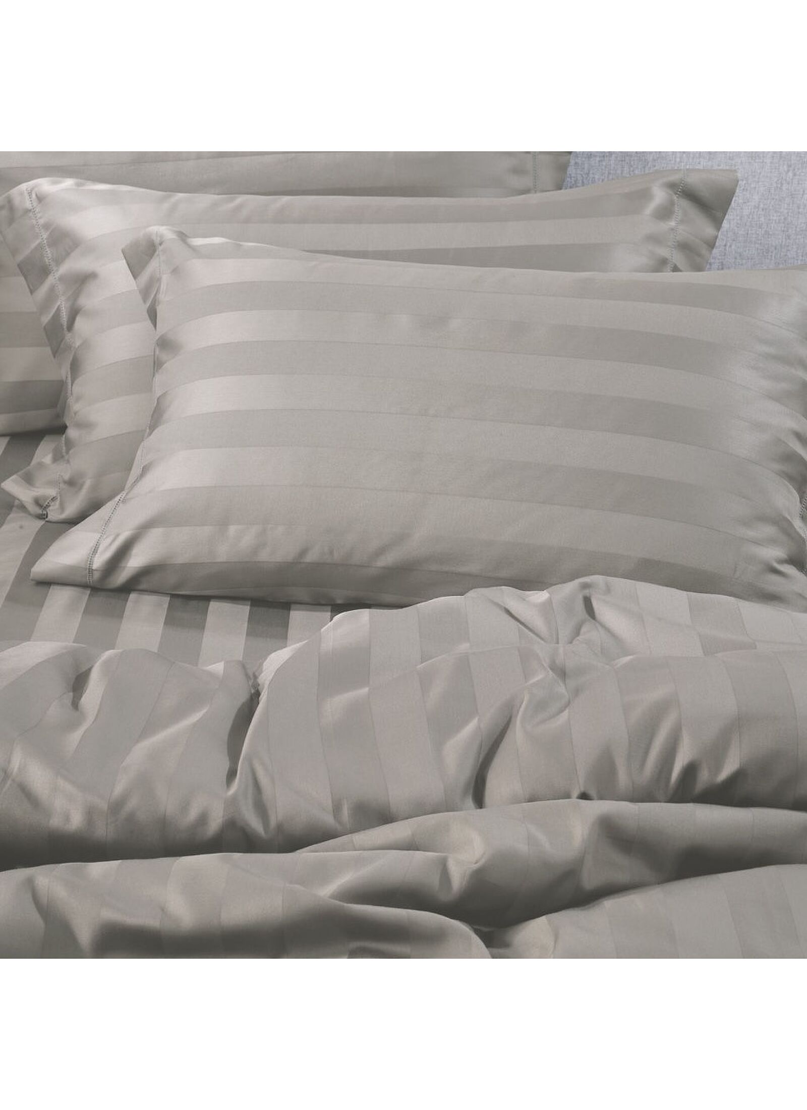 PILLOWCASE SET ZAQUARD GREY