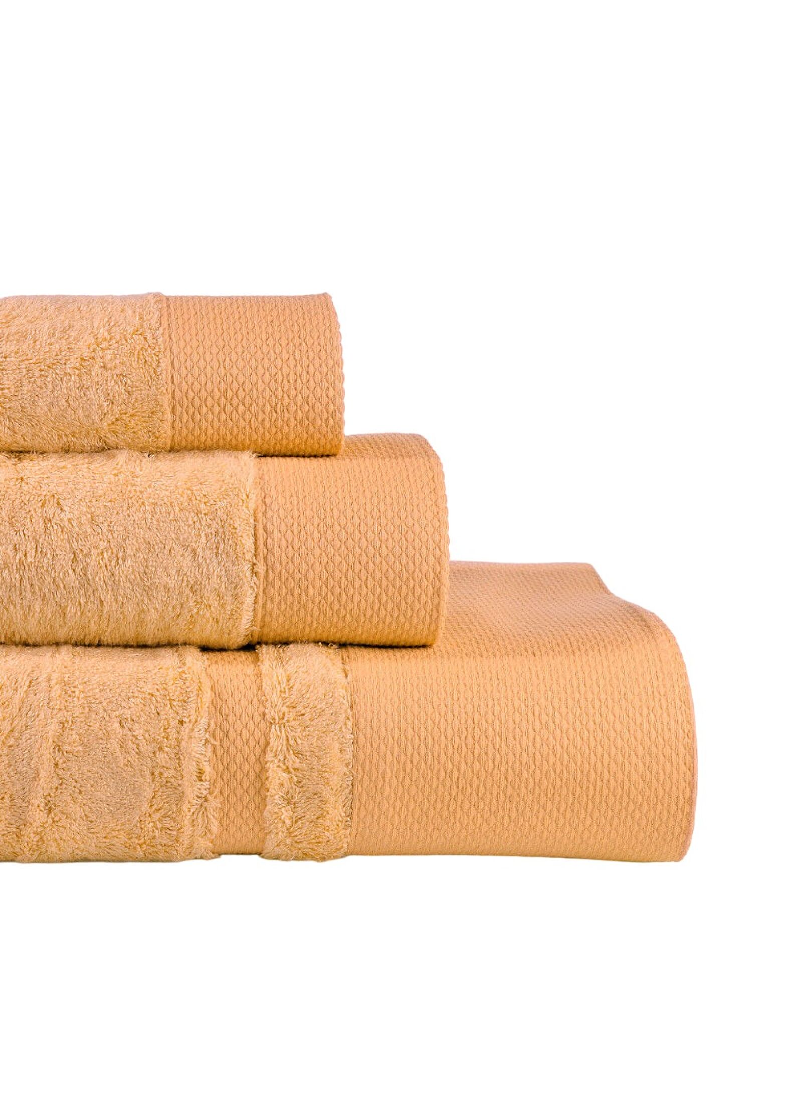 3 PC TOWEL SET NEW ROSA YELLOW