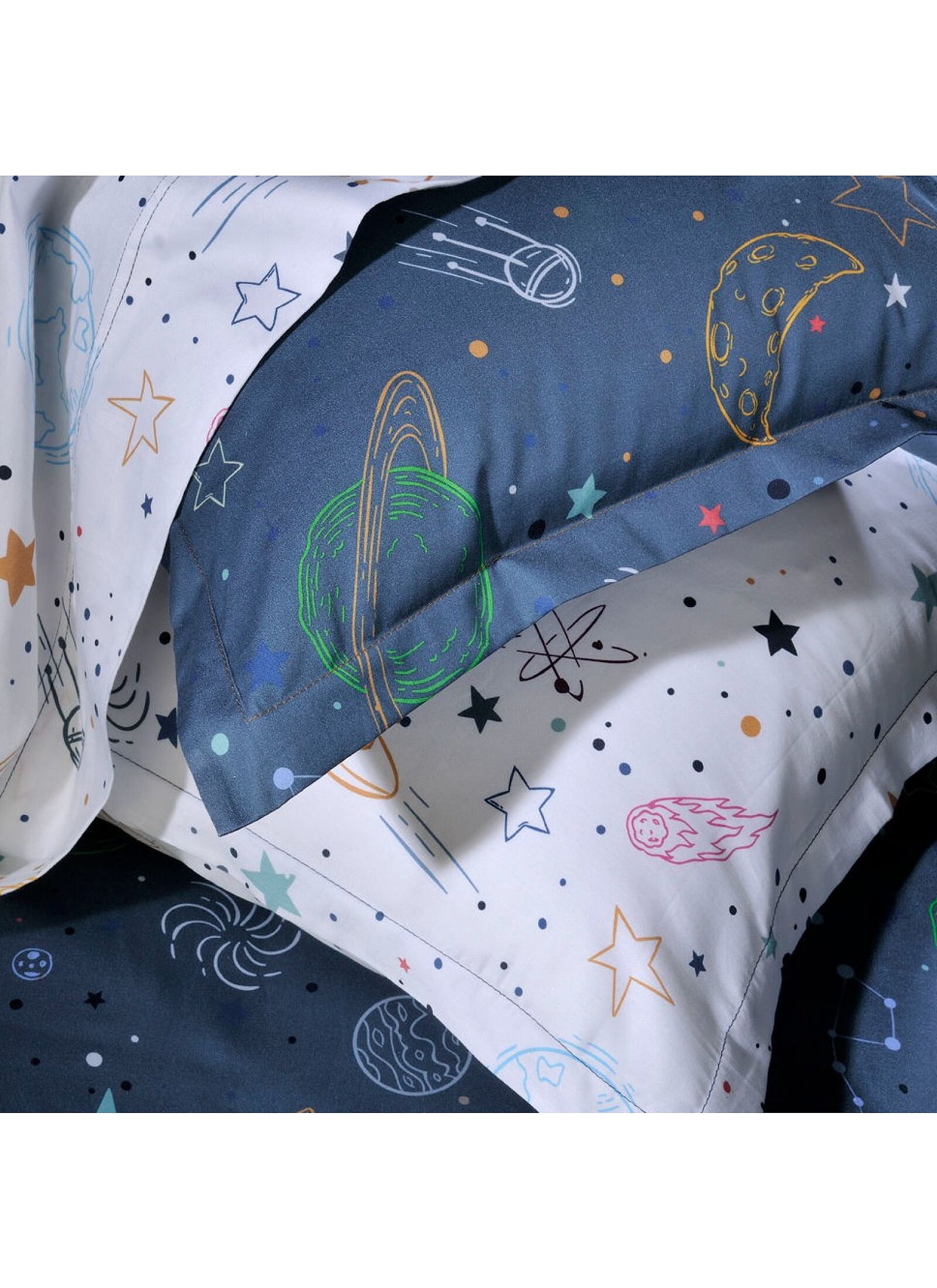 SINGLE DUVET COVER SET SPACE (S822)