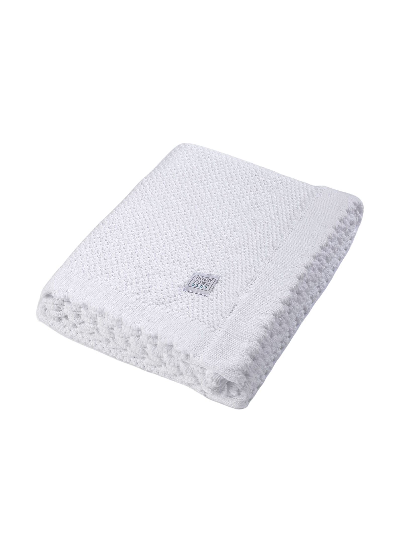 BASSINET BLANKET (75X105) 457 WHITE