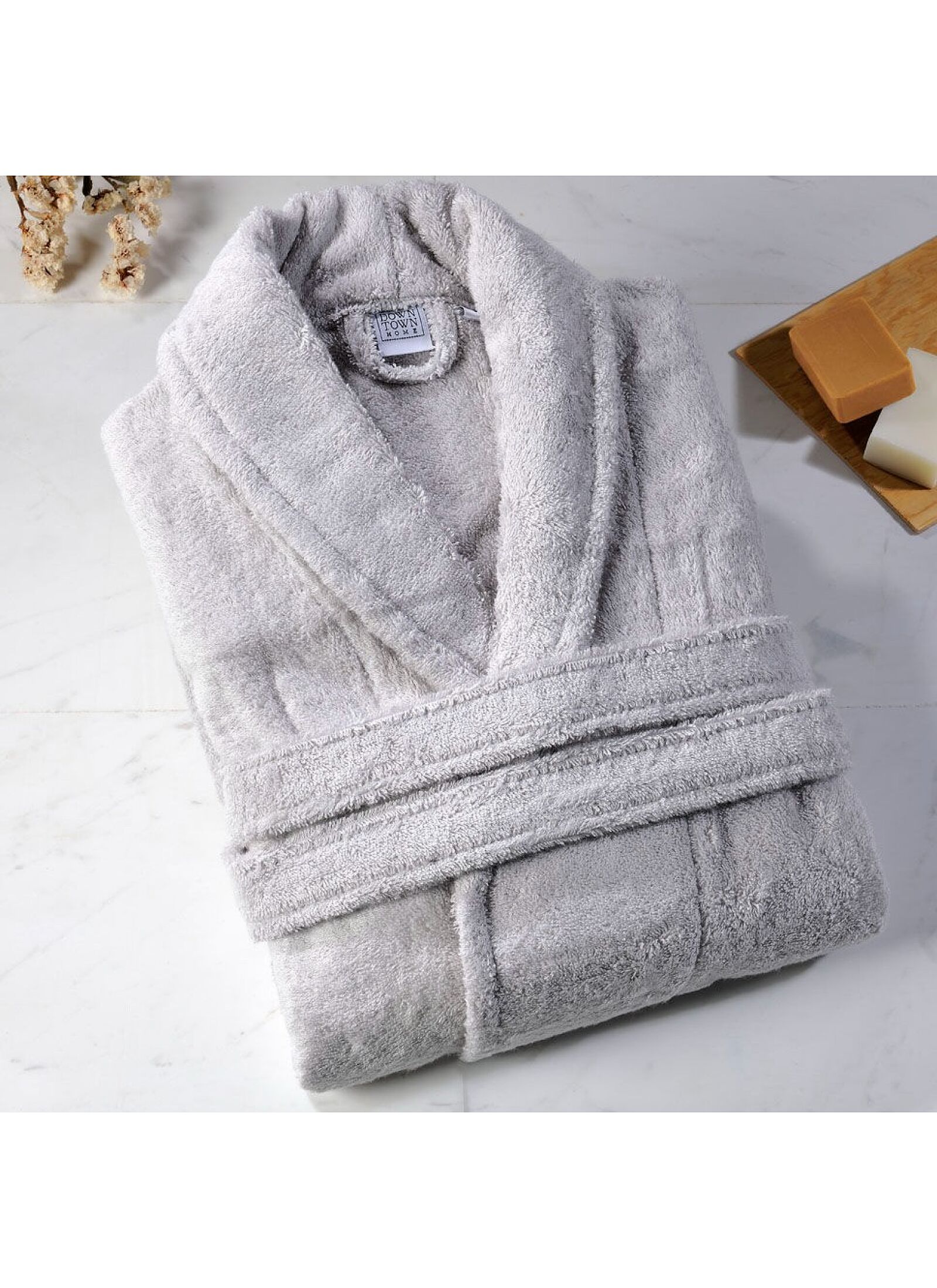 BATHROBE (XLARGE) ROSA LIGHT GREY