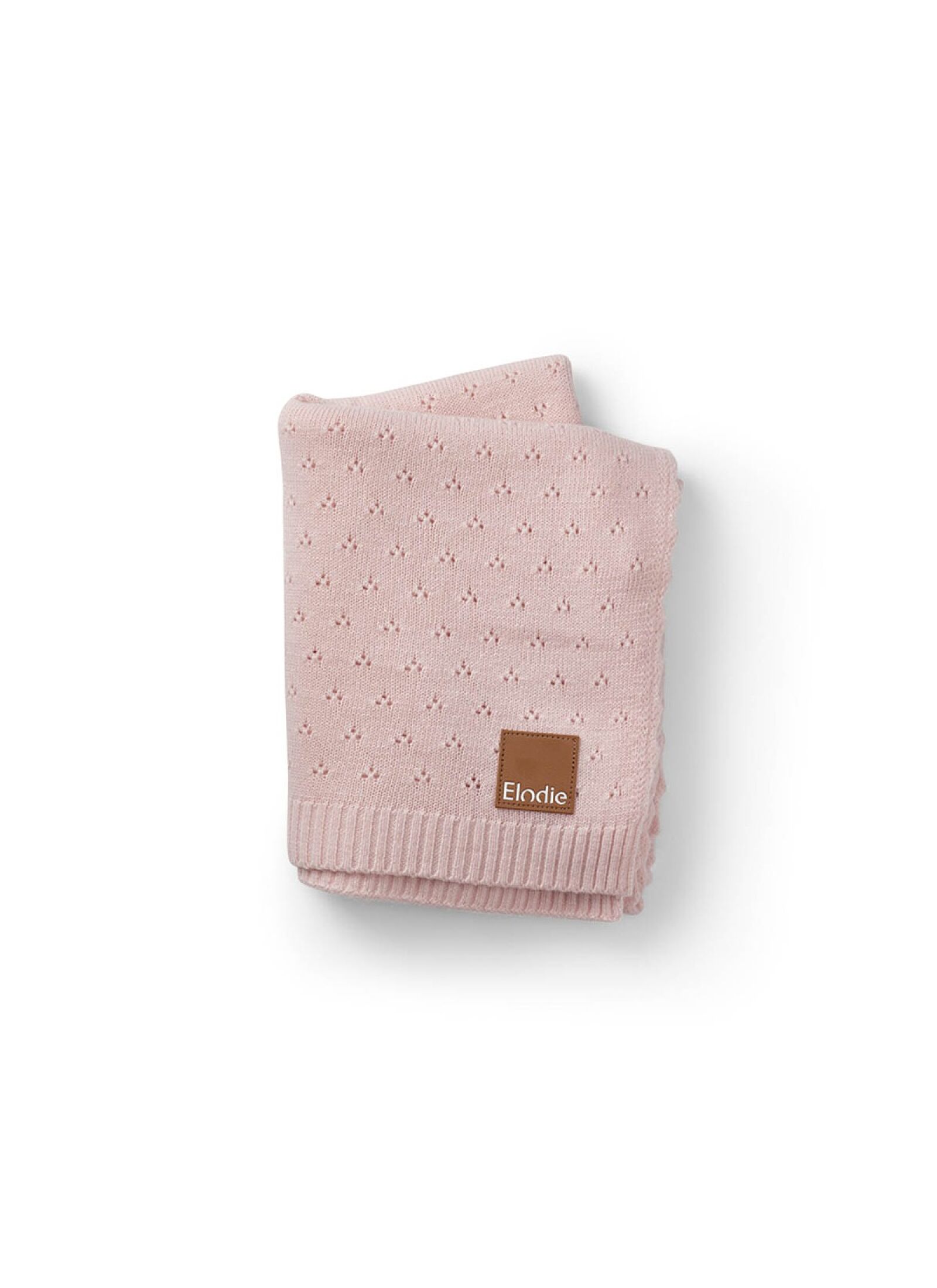 CRADLE BLANKET (75X100) POINTELLE MISTY PINK