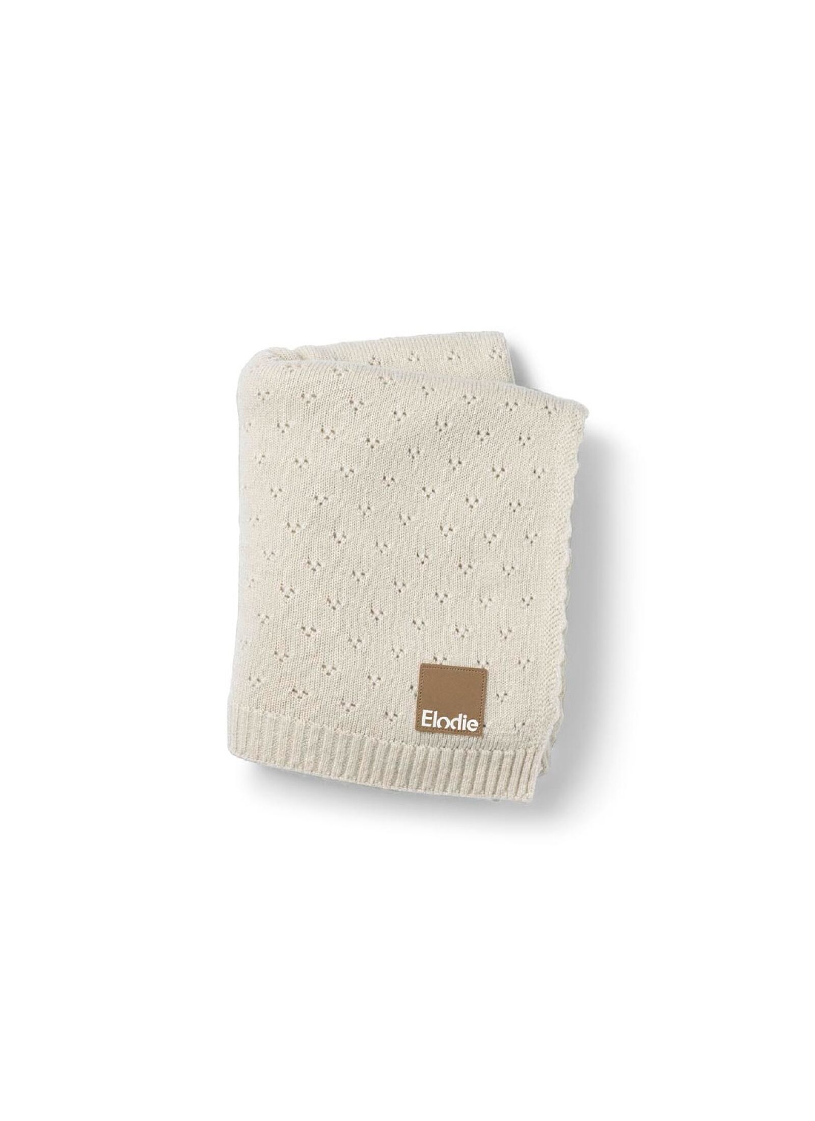CRADLE BLANKET (75X100) POINTELLE CREAMY WHITE