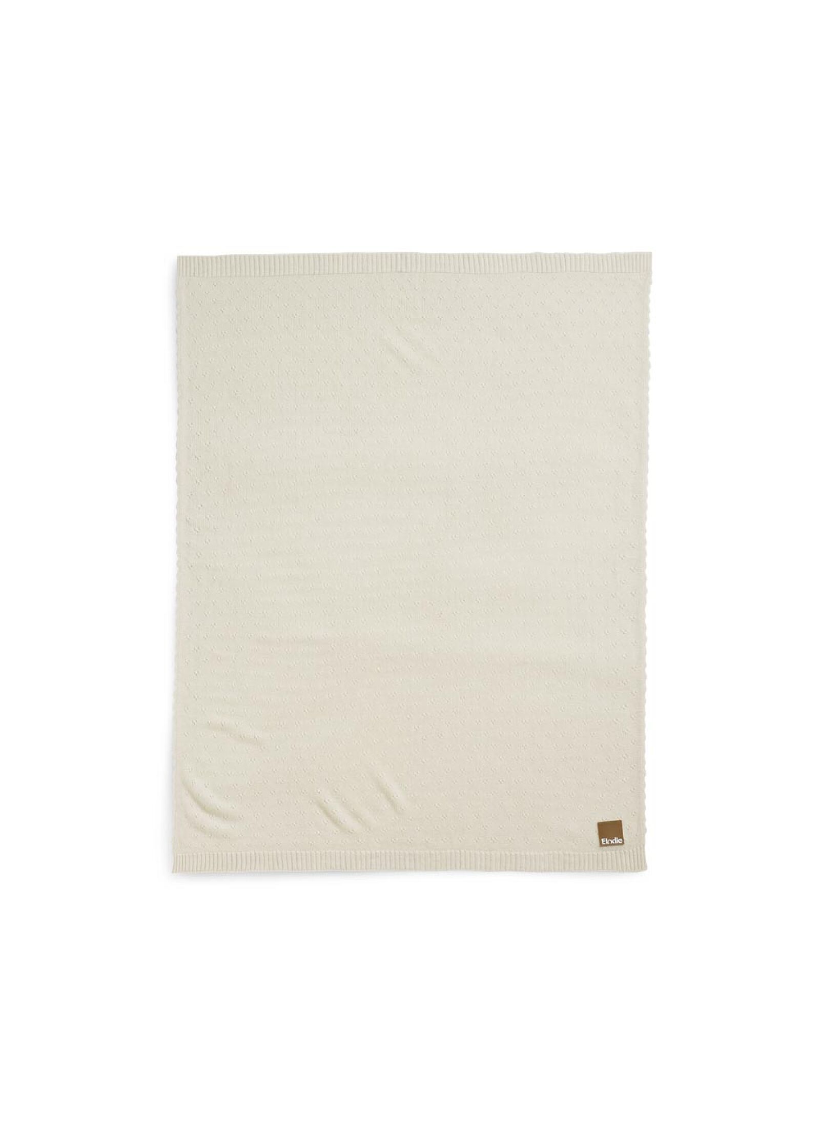 CRADLE BLANKET (75X100) POINTELLE CREAMY WHITE