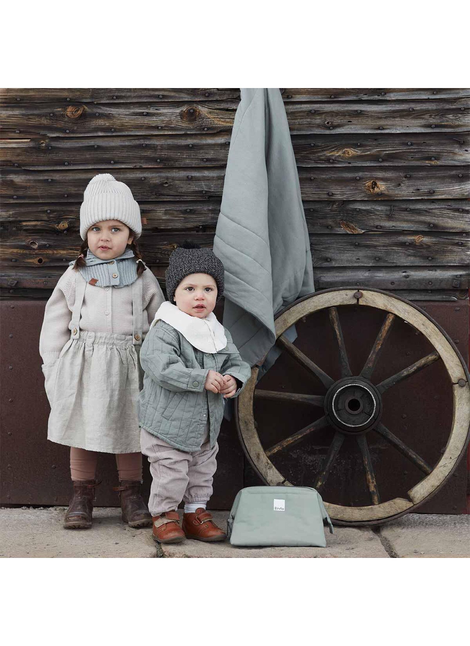 BABY QUILT (100 X 100) PEBBLE GREEN