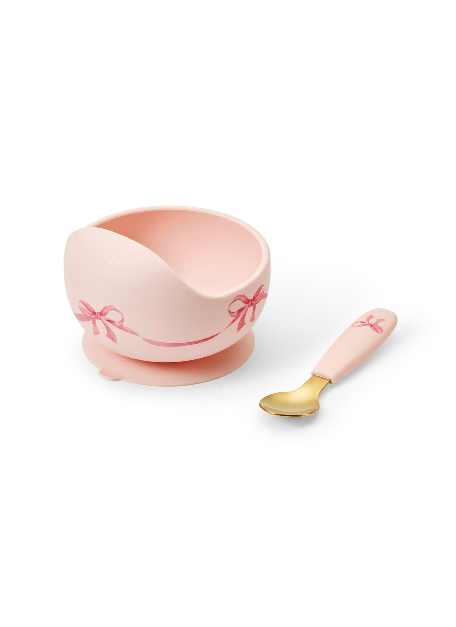 SILICONE DINNER SET ROSY BOW