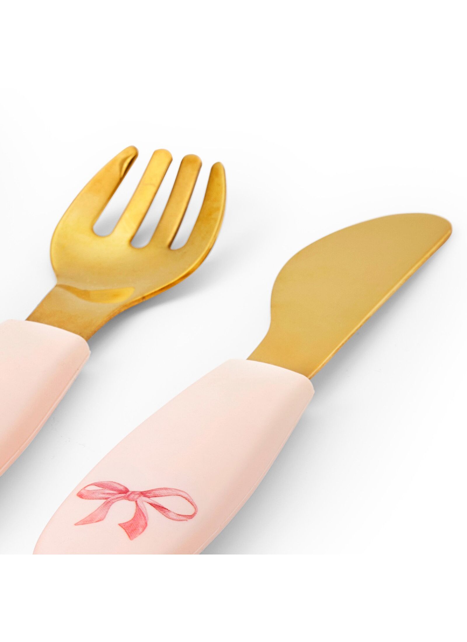 SILICONE DINING SET ROSY BOW