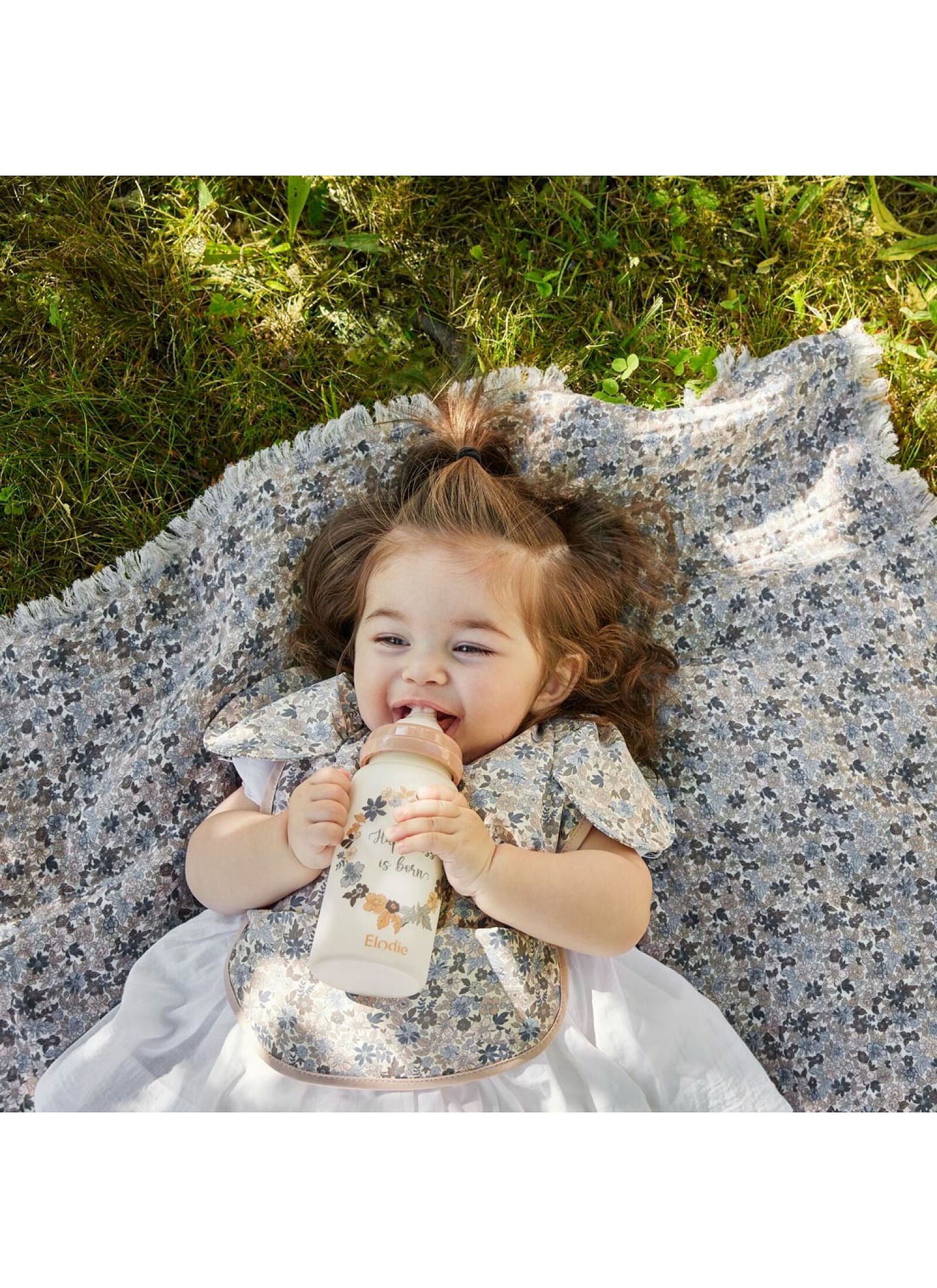 BABY BIB BLUE GARDEN