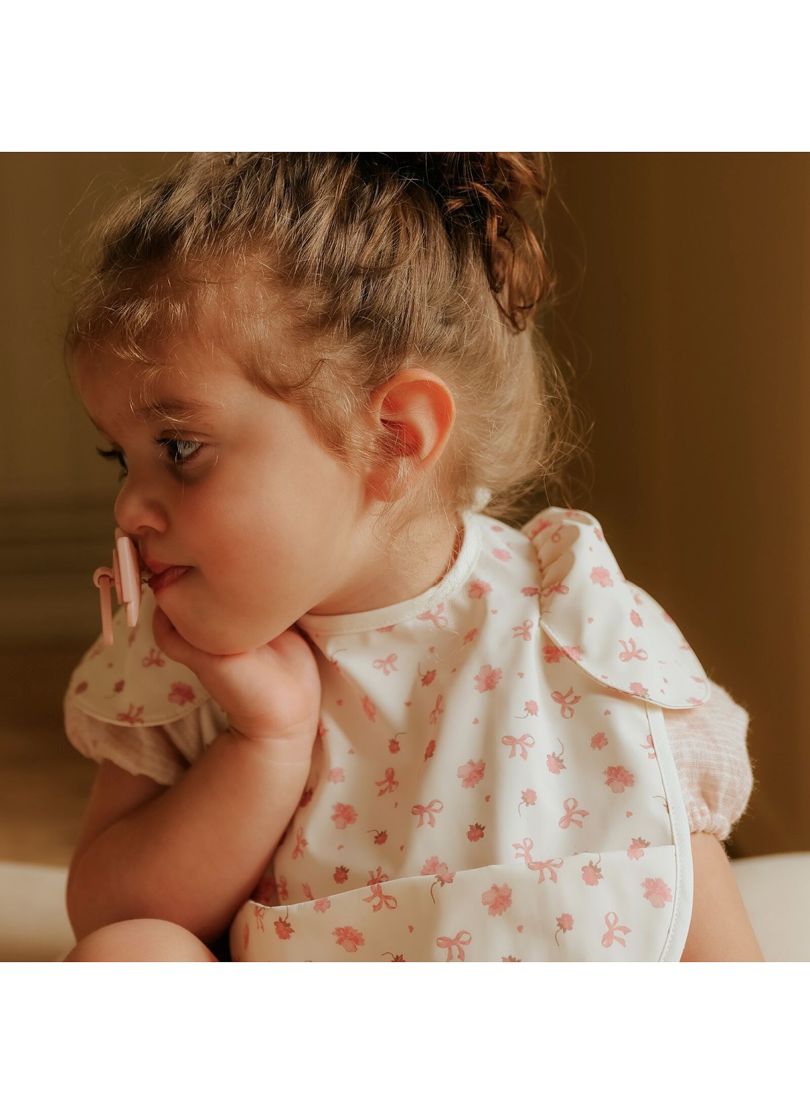 BABY BIB PETIT RIVER ROSE