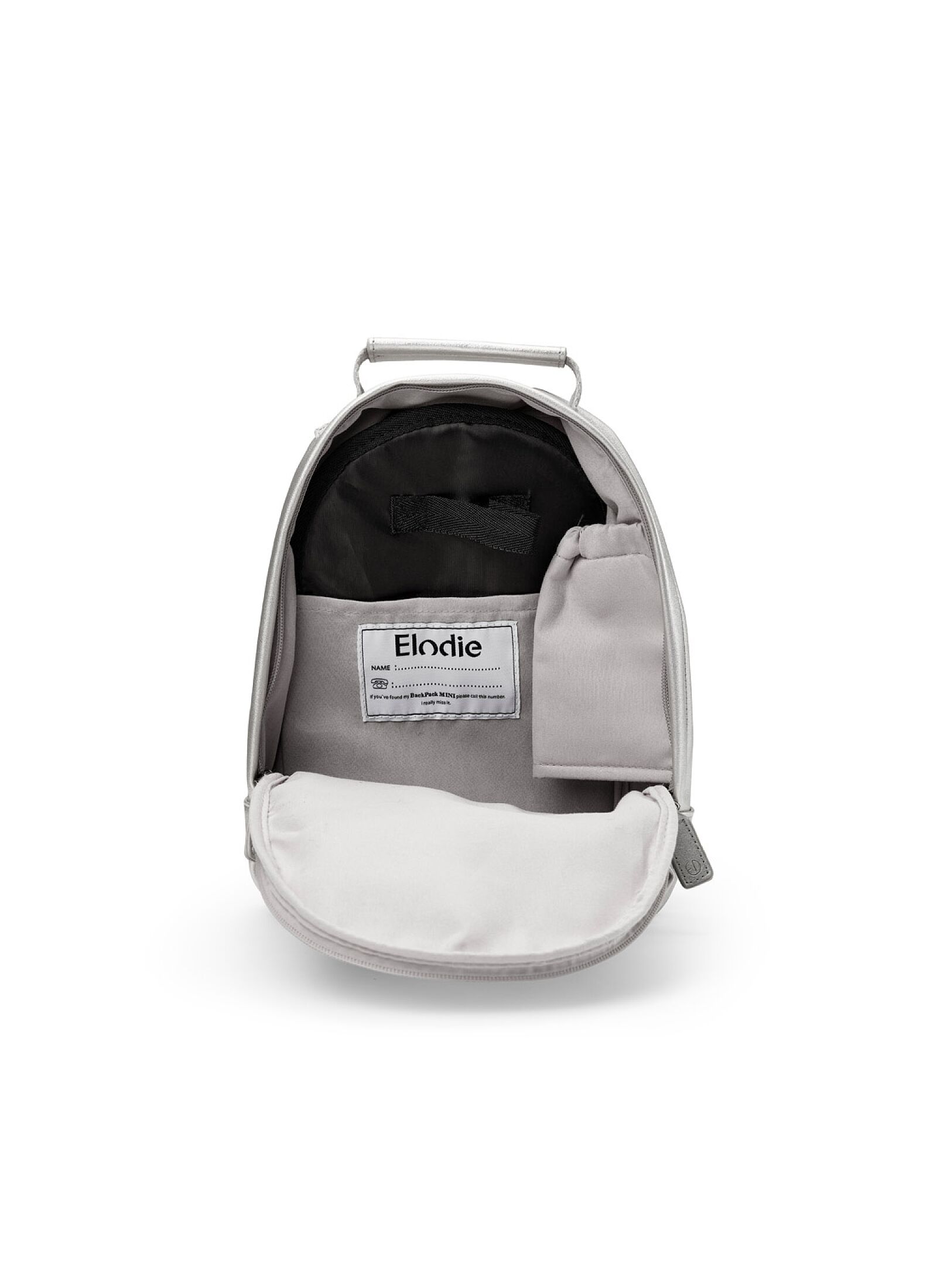 BACKPACK MINI SILVER SHEEN