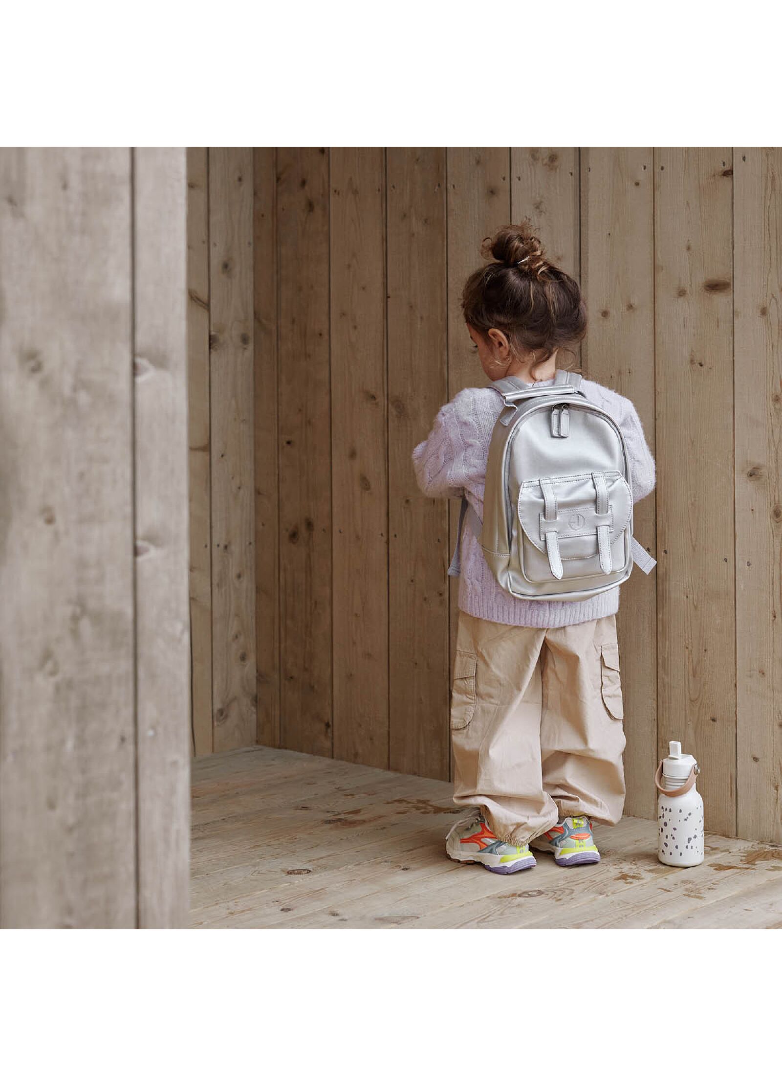 BACKPACK MINI SILVER SHEEN