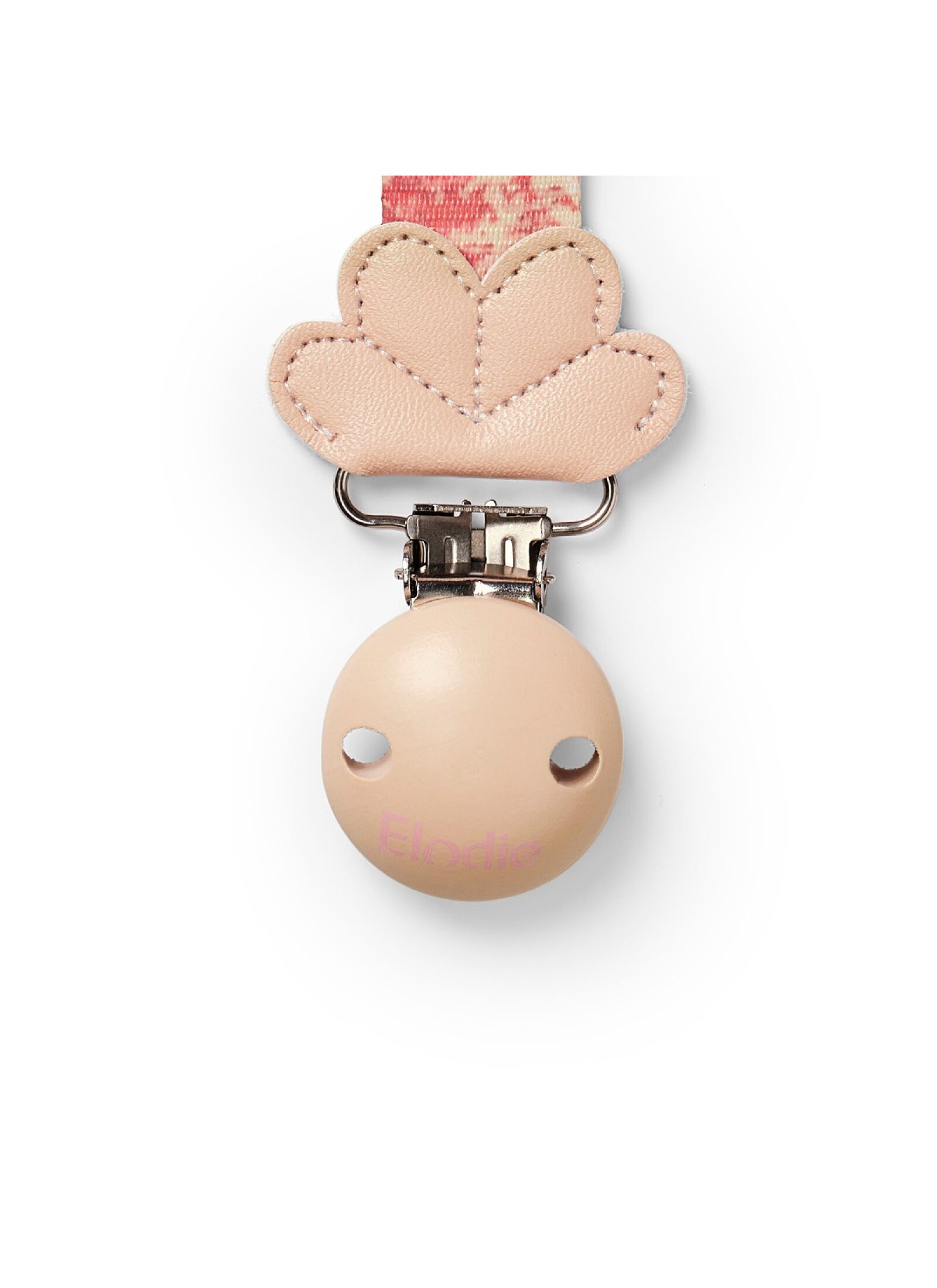 PACIFIER CLIP RIVER ROSE
