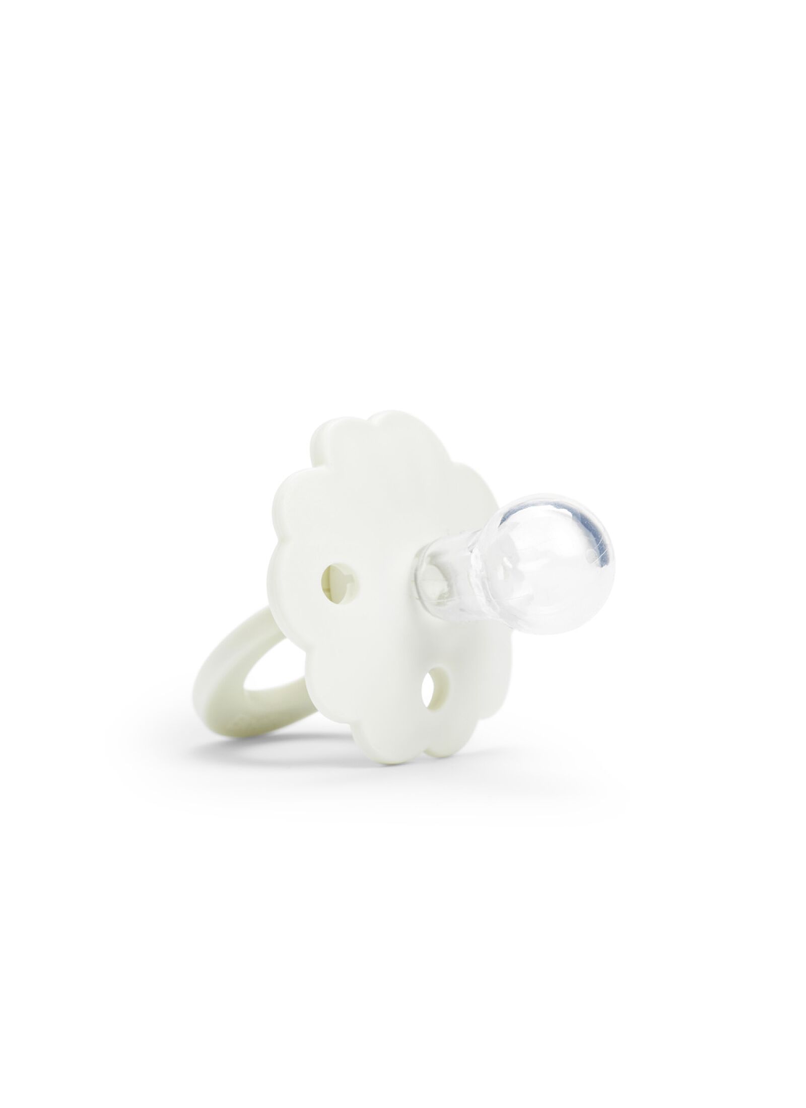 SILICONE PACIFIER BINKY BLOOM VANILLA WHITE(+3M)