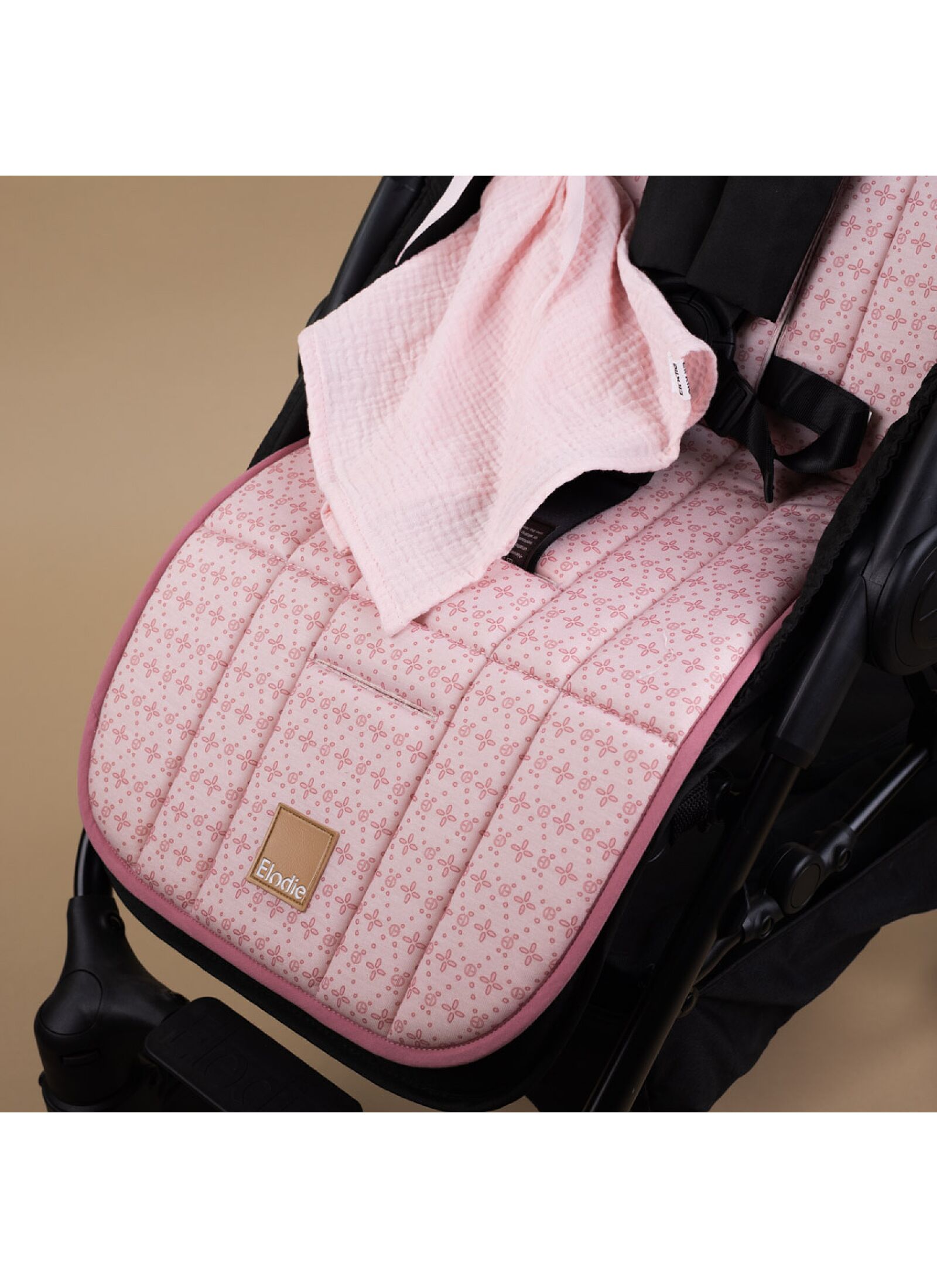 STROLLER PAD EMBROIDERY ANGLAISE