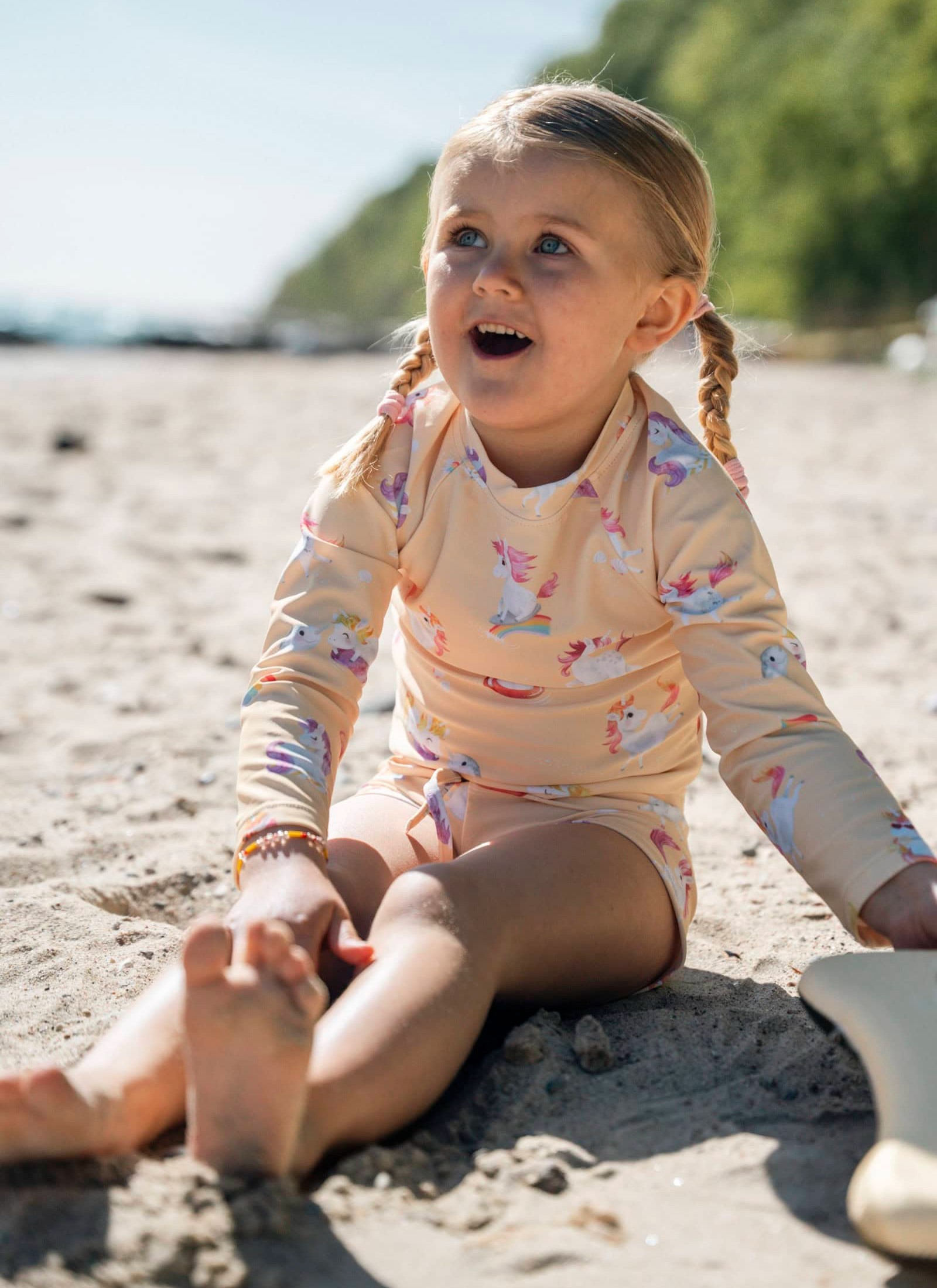 SWIM T-SHIRT WITH LONG SLEEVE (3-4Y) UNICORN SHORES