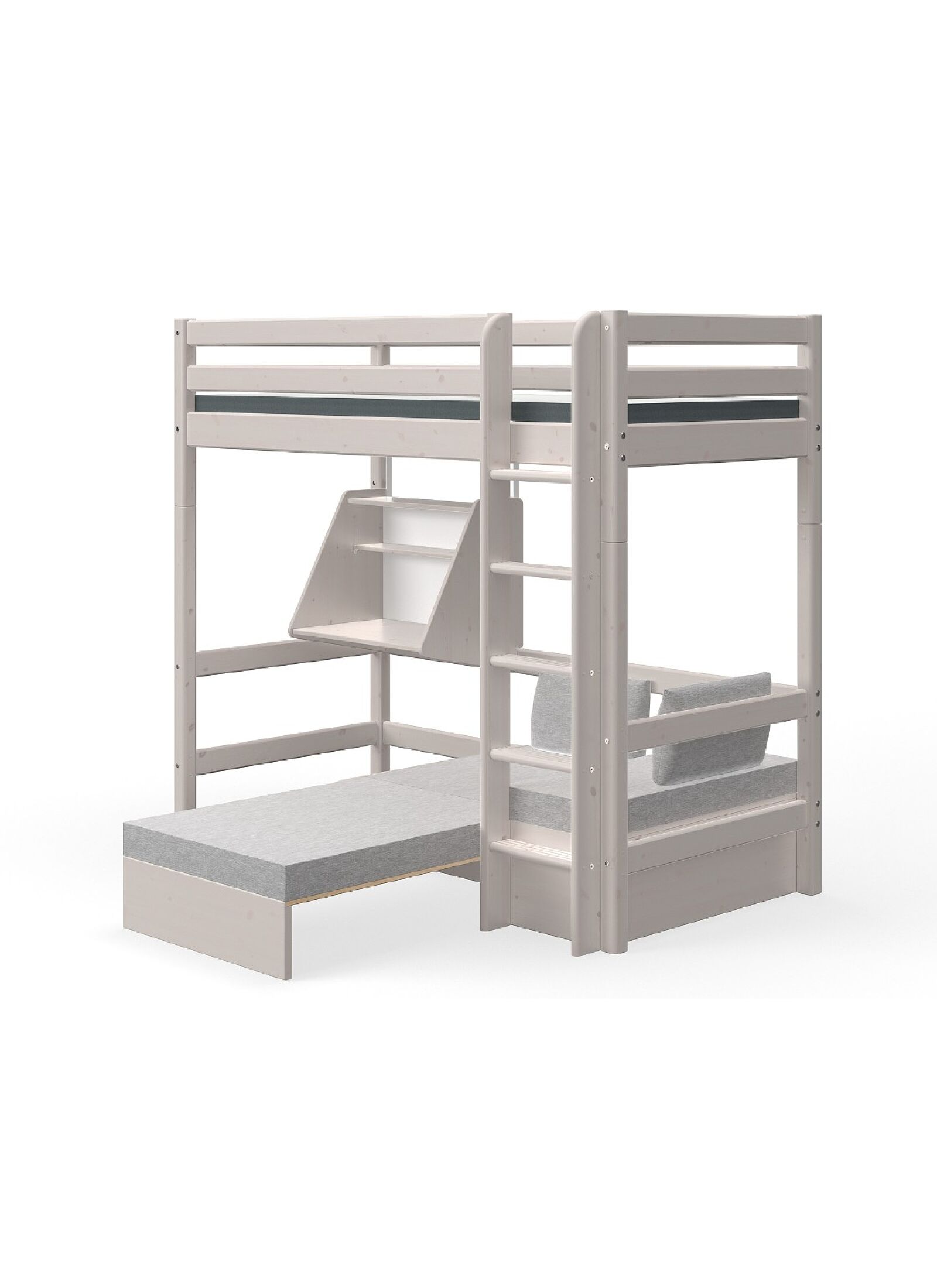 HIGH SINGLE BED CLASSIC GREY WASHED (90X200)