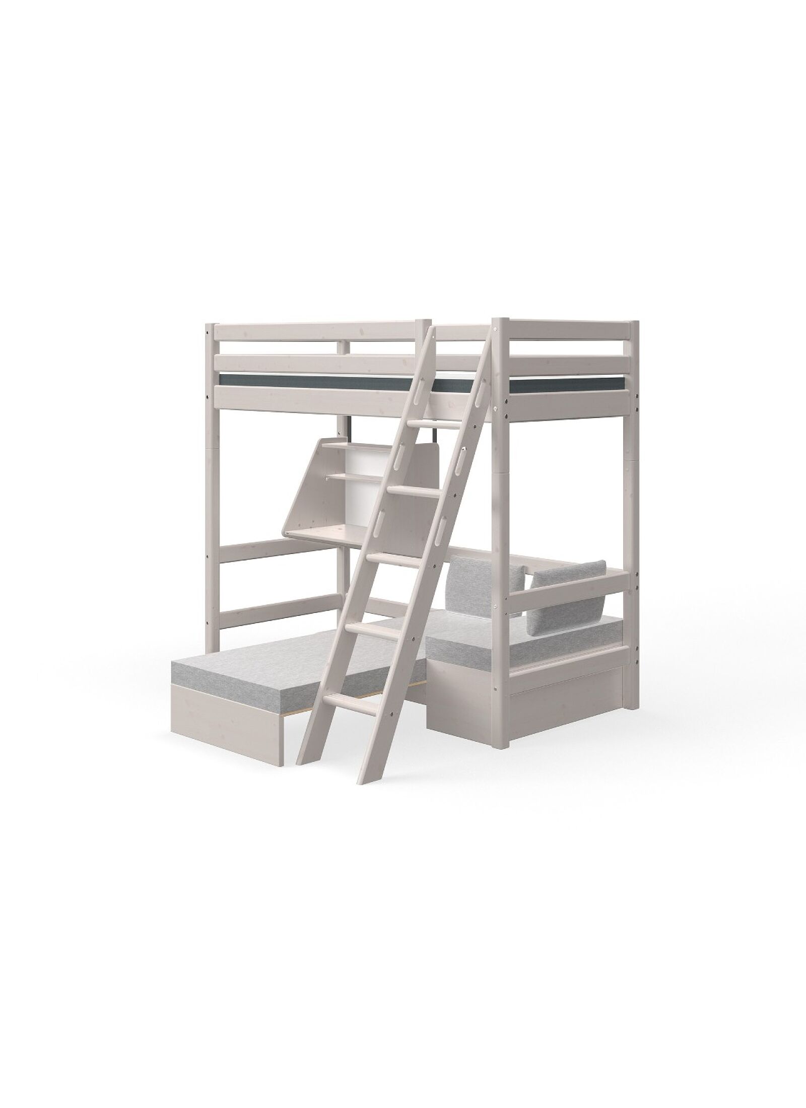 HIGH SINGLE BED CLASSIC GREY WASHED (90X200)