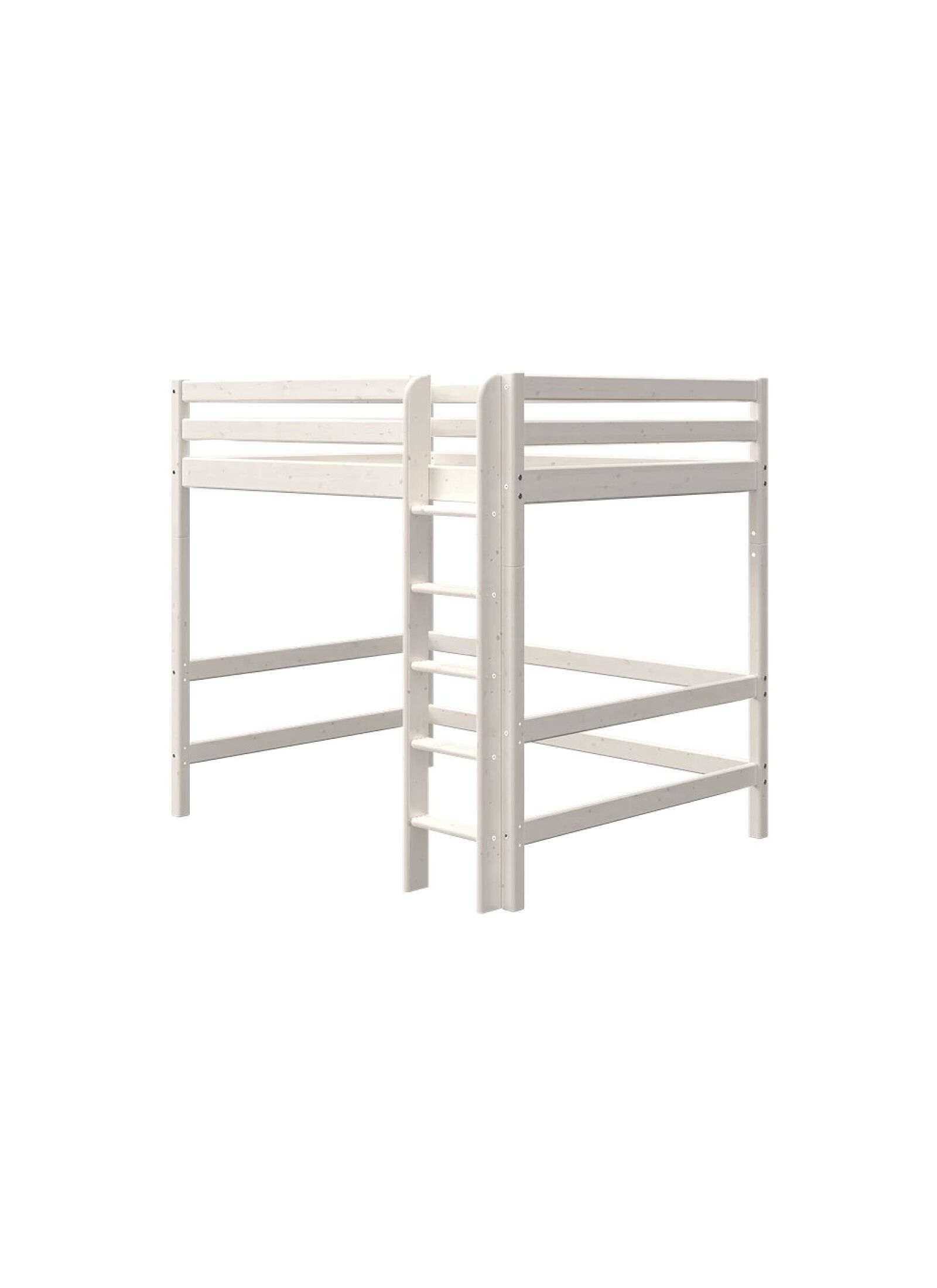 HIGH SINGLE BED CLASSIC WHITE WASHED (90X200)