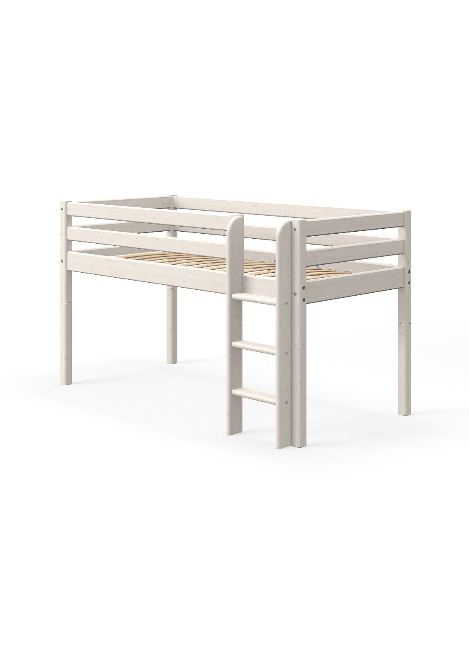 MID-HIGH SINGLE BED CLASSIC WHITE WASHED (90X200)