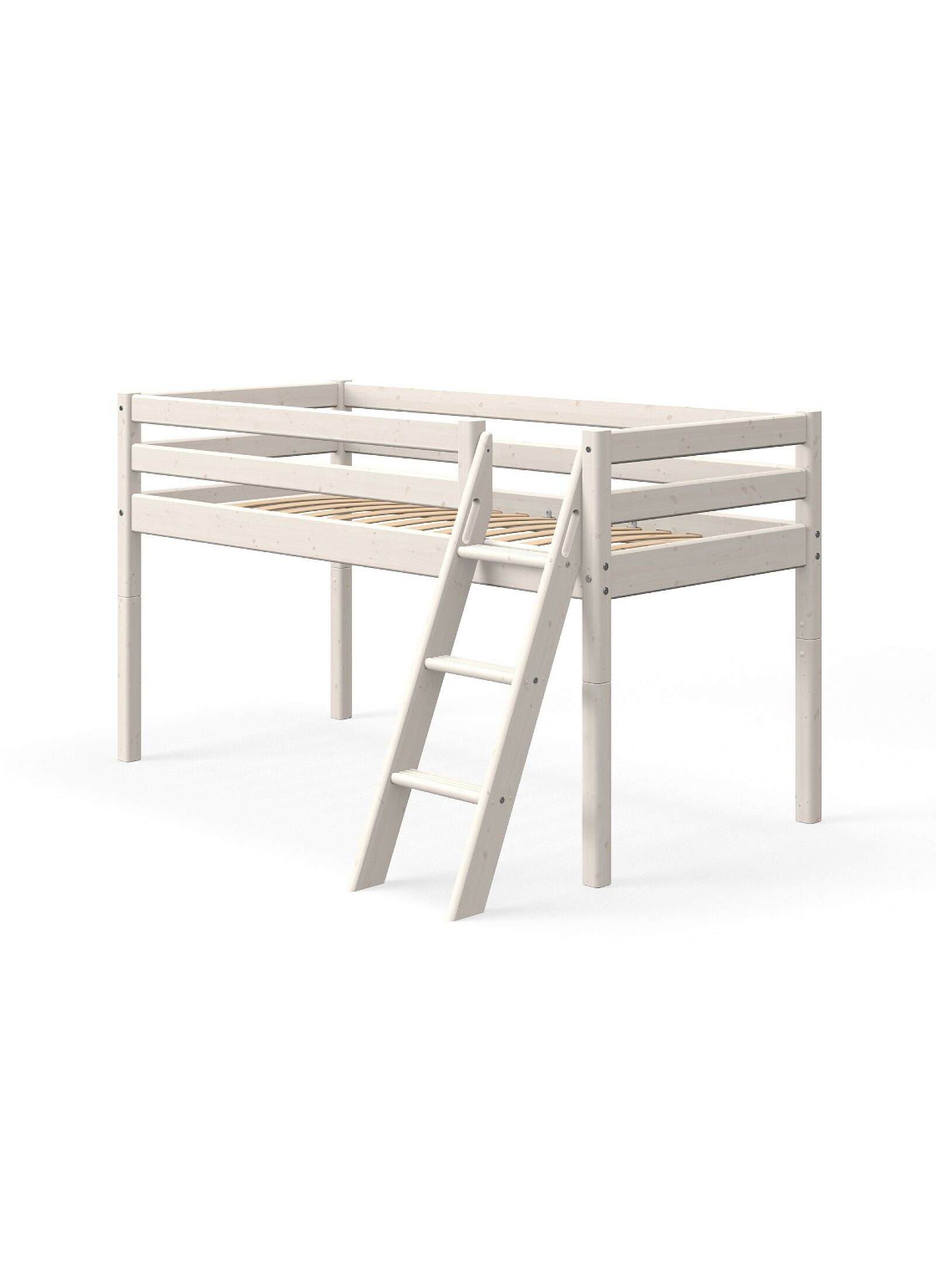 MID-HIGH SINGLE BED CLASSIC WHITE WASHED (90X200)