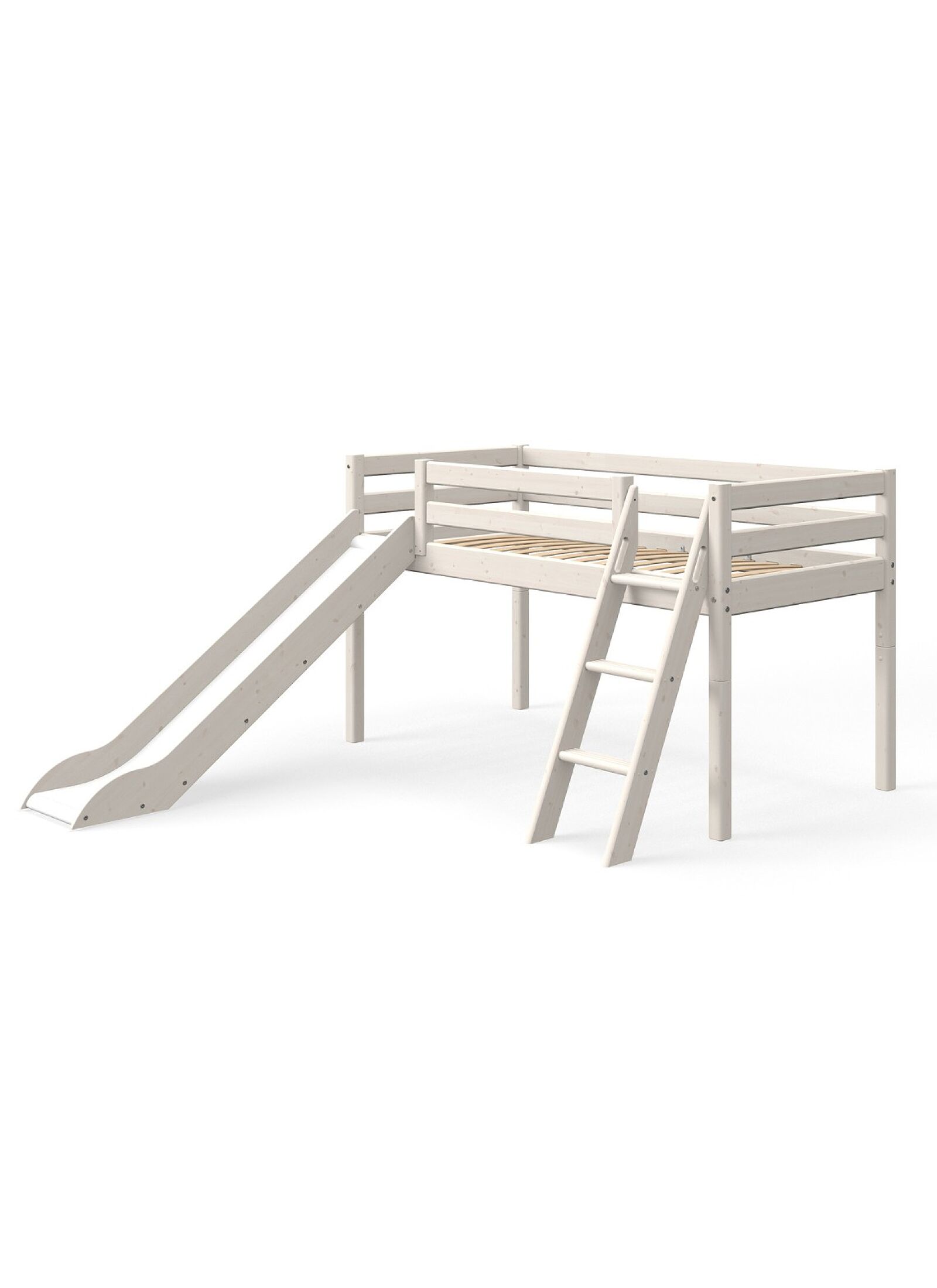 MID-HIGH SINGLE BED CLASSIC WHITE WASHED (90X200)