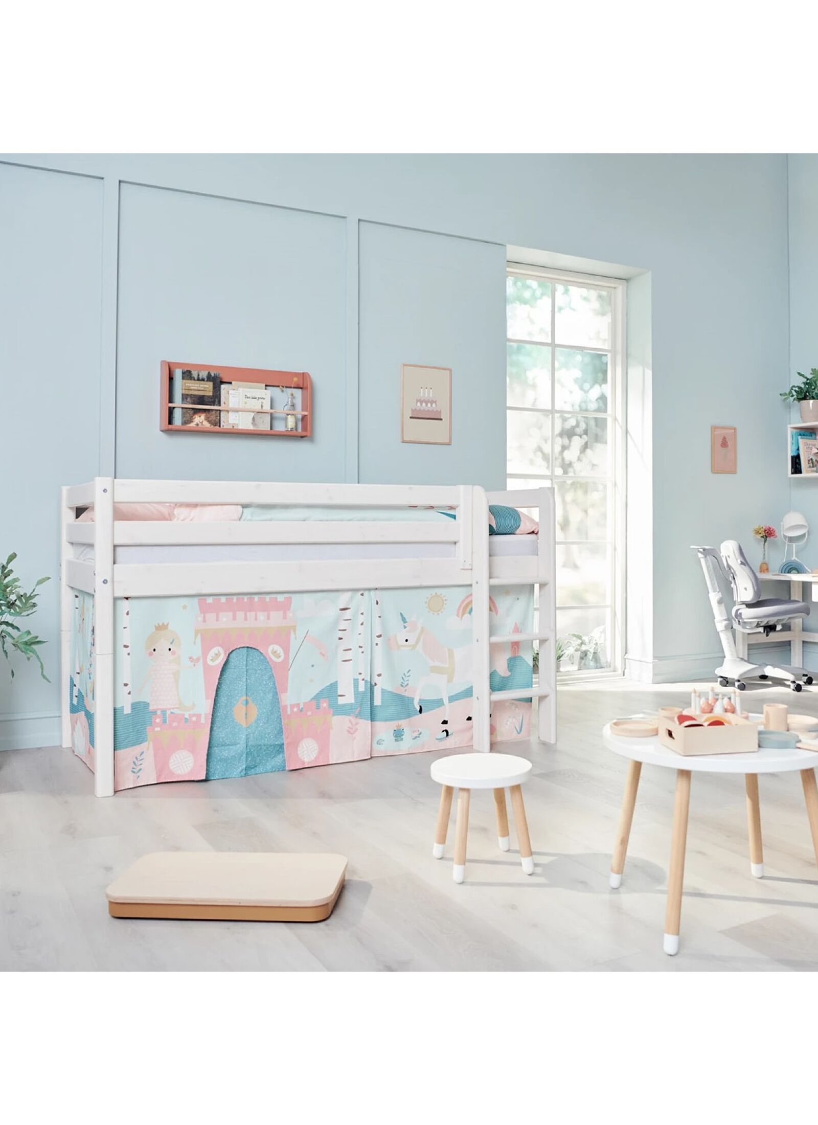 MID-HIGH SINGLE BED CLASSIC GREY WASHED (90X200)