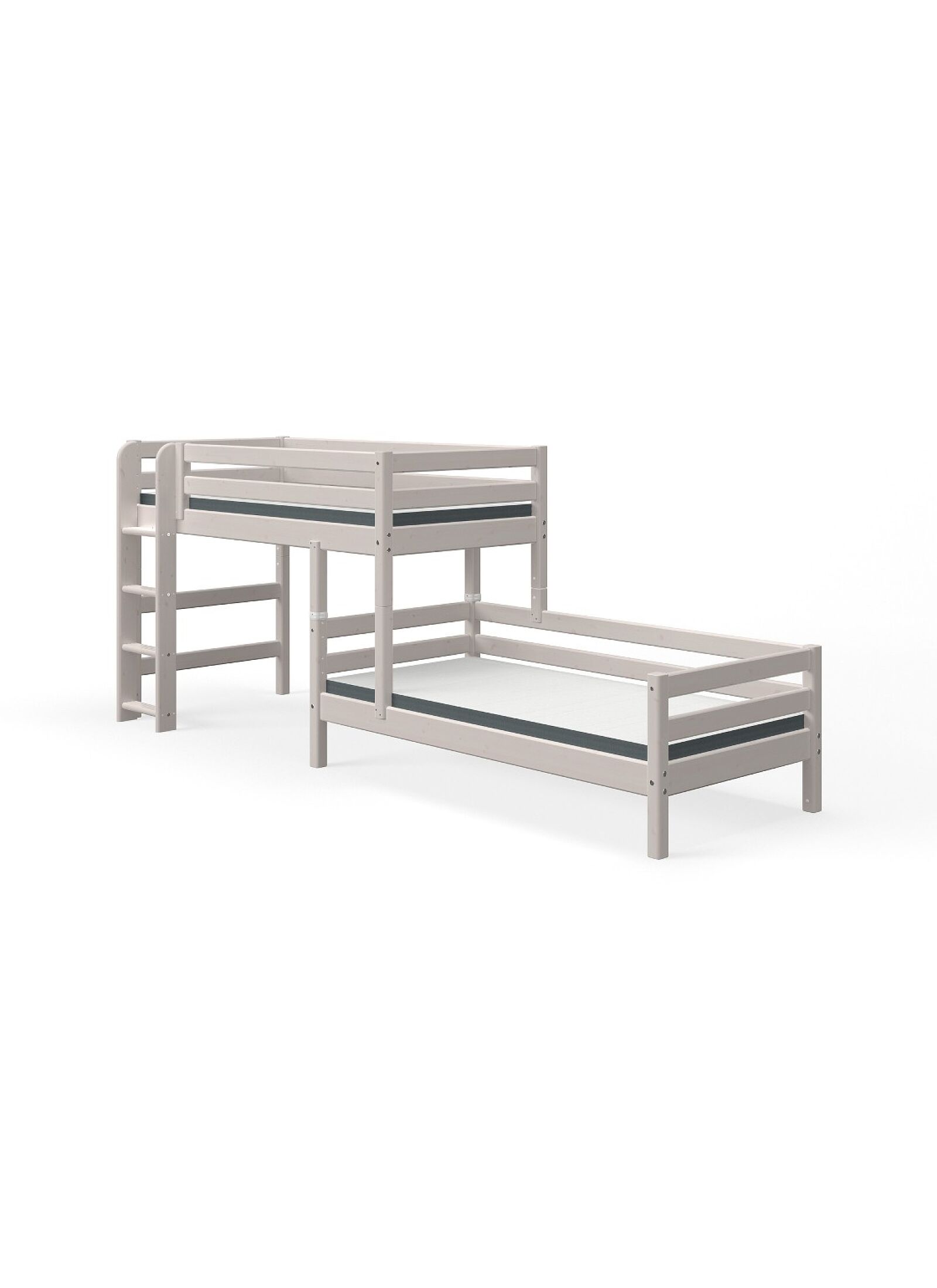 SEMI-HIGH BUNK BED CLASSIC GREY WASHED