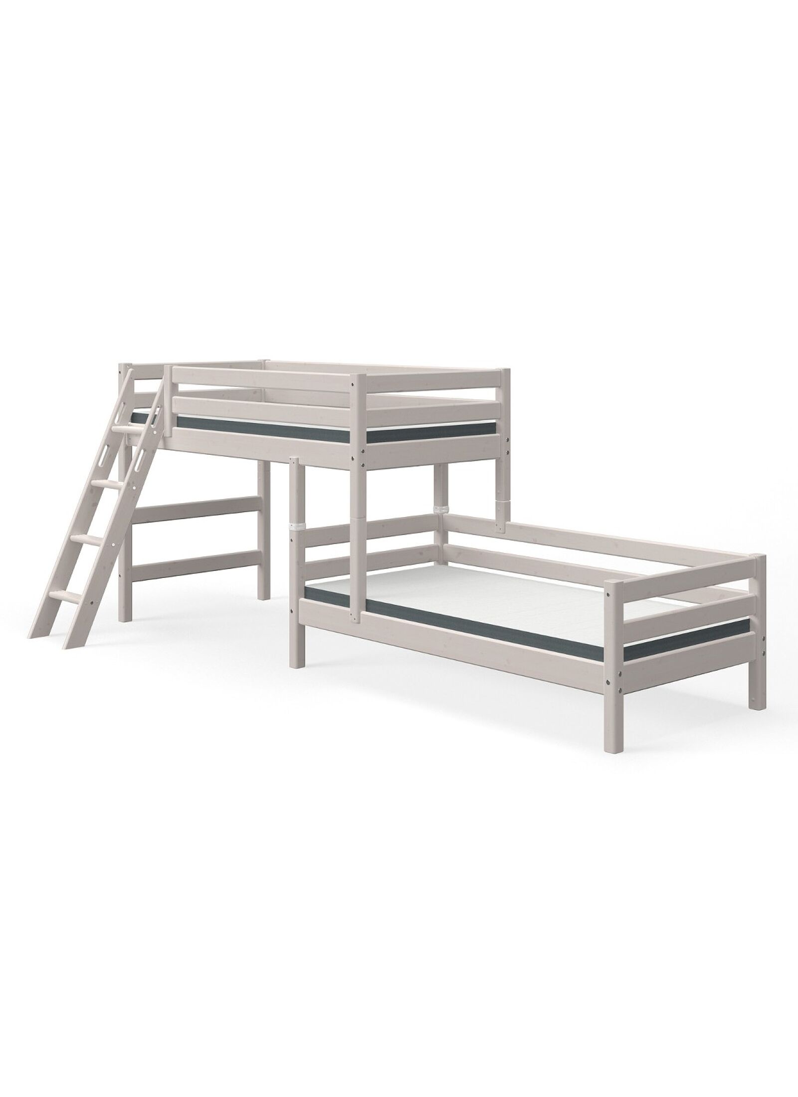 SEMI-HIGH BUNK BED CLASSIC GREY WASHED