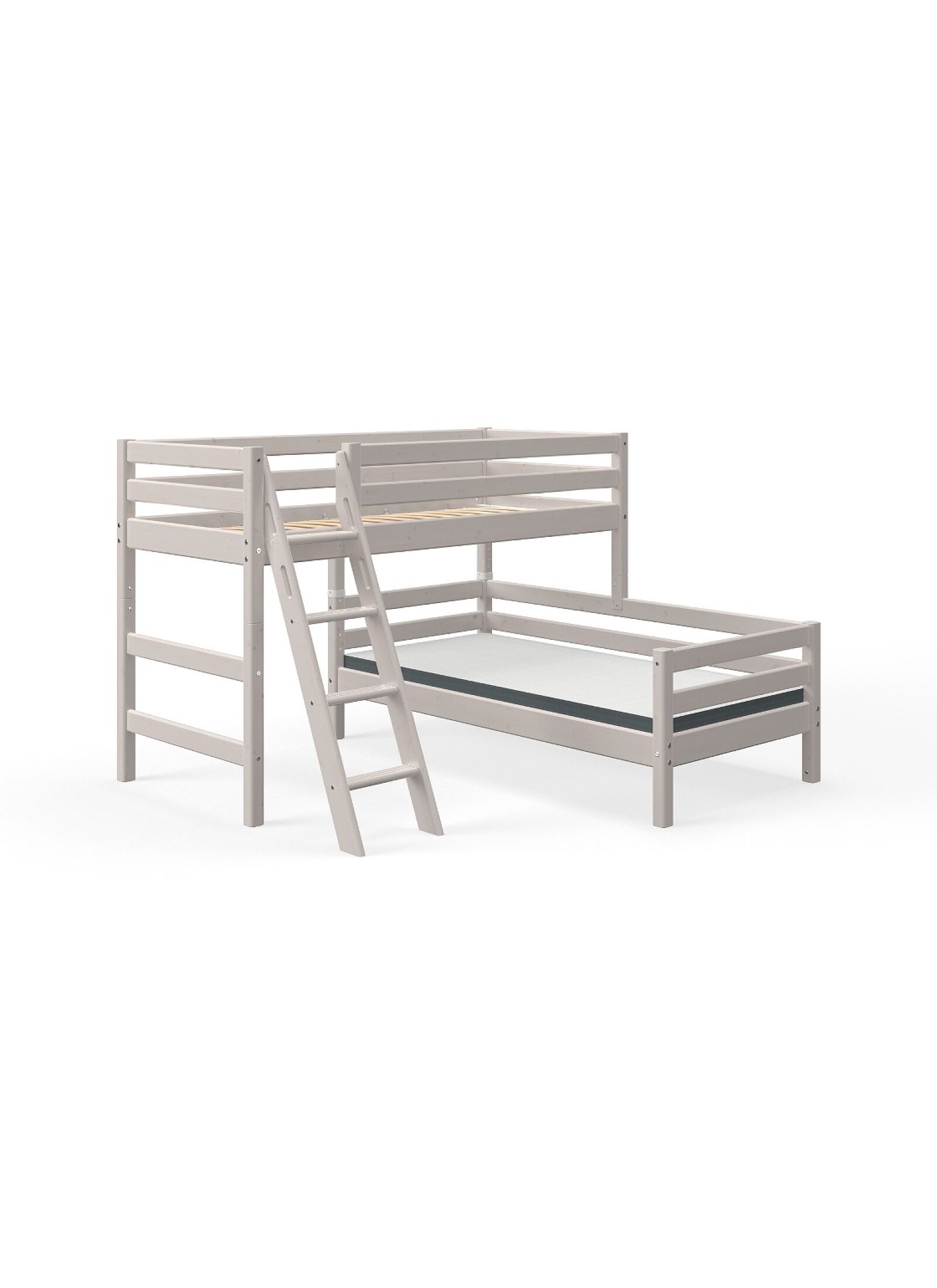 SEMI-HIGH BUNK BED CLASSIC GREY WASHED