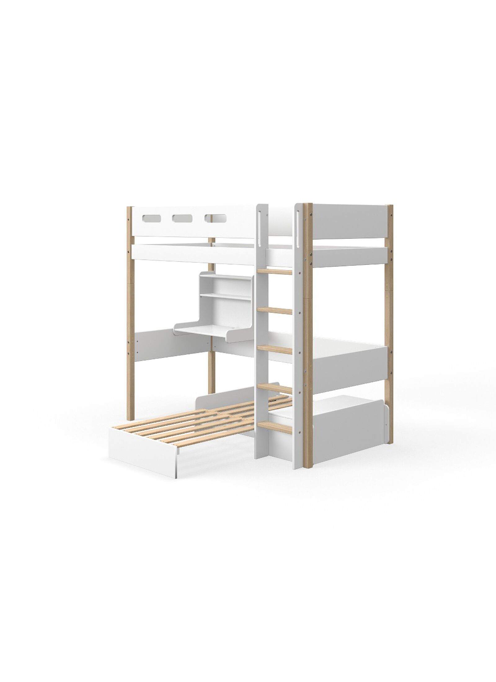 HIGH SINGLE BED NOR WHITE (90X200)