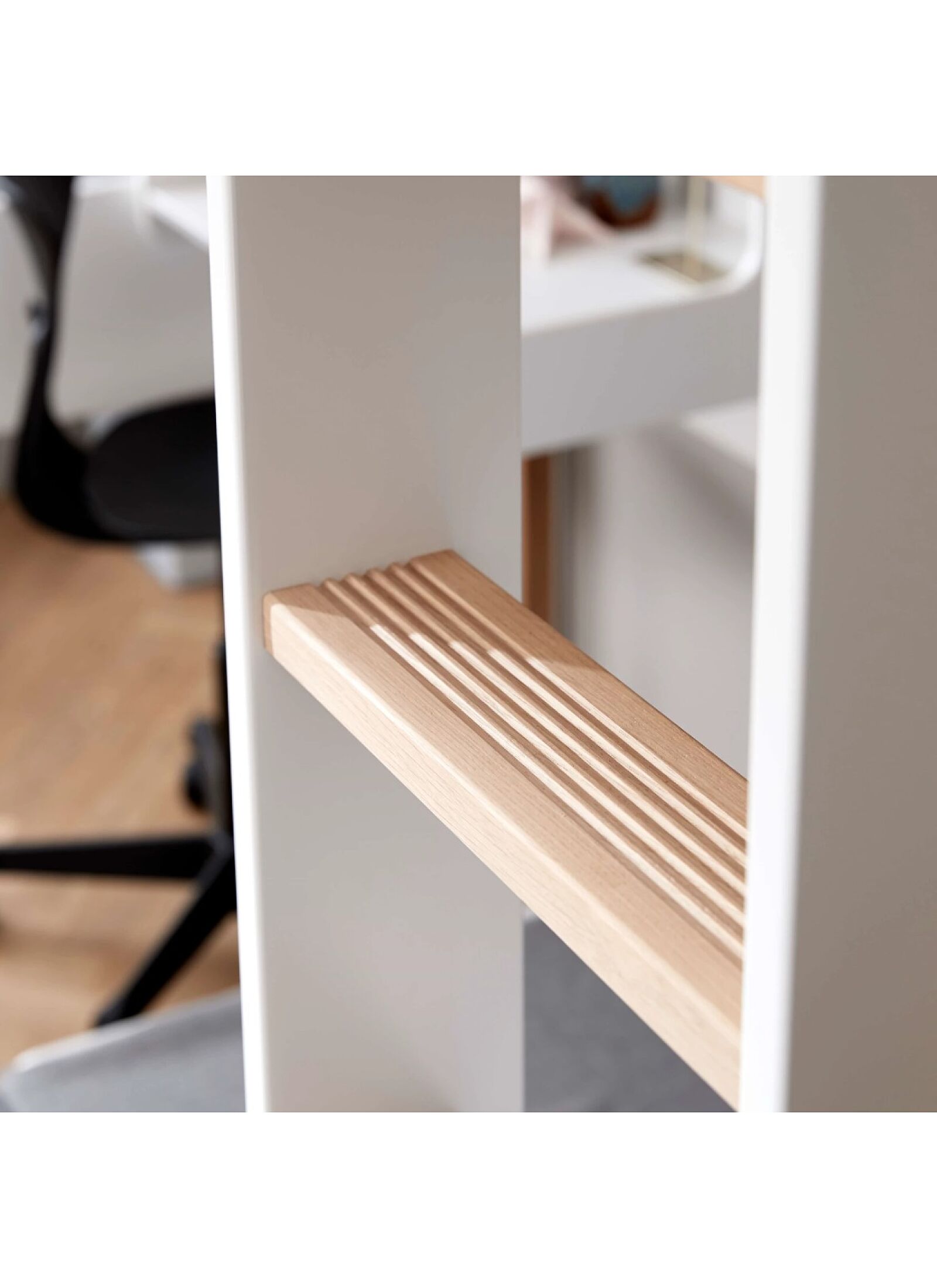 HIGH SINGLE BED NOR WHITE (90X200)