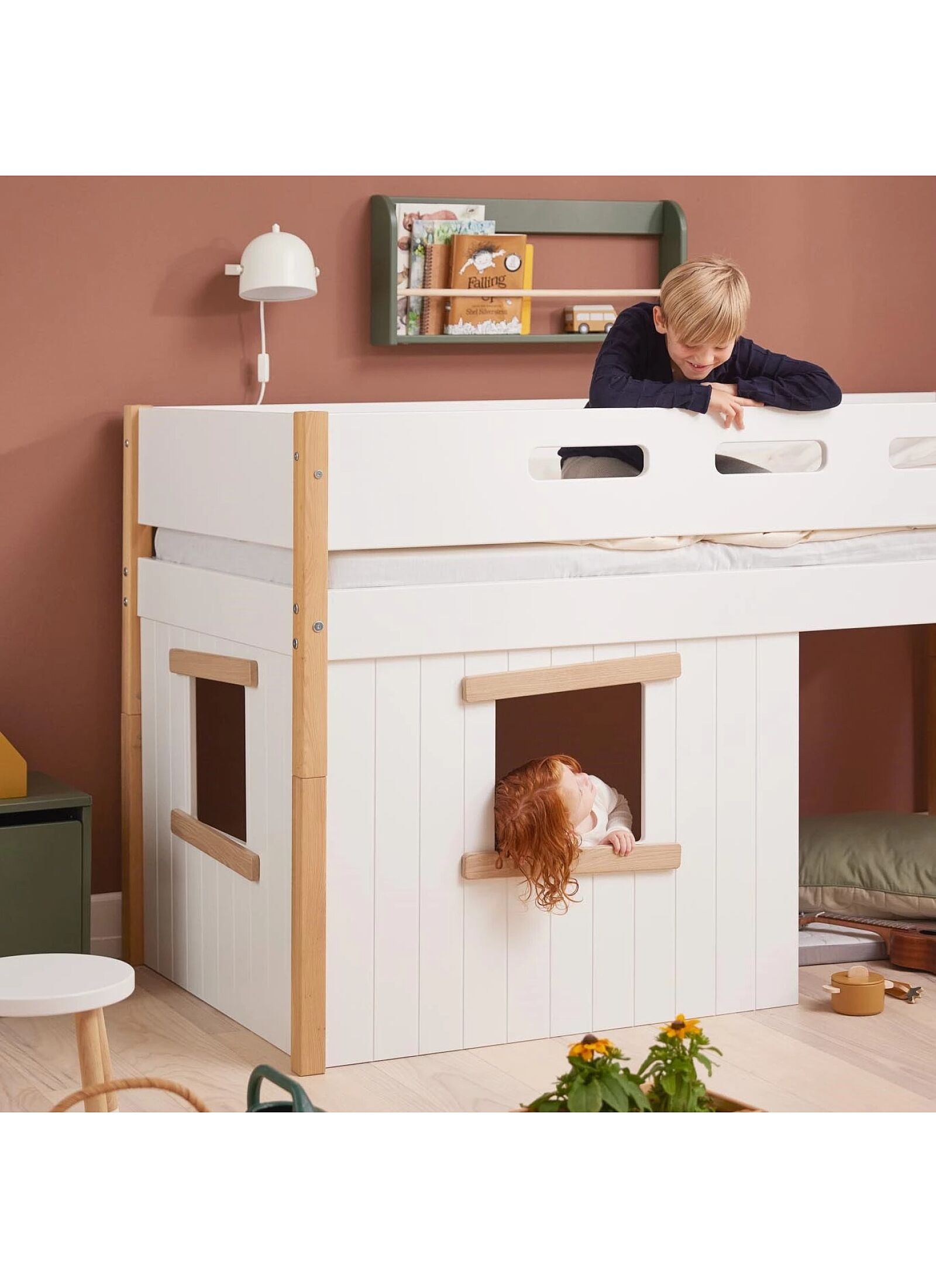 MID-HIGH SINGLE BED NOR WHITE (90X200)