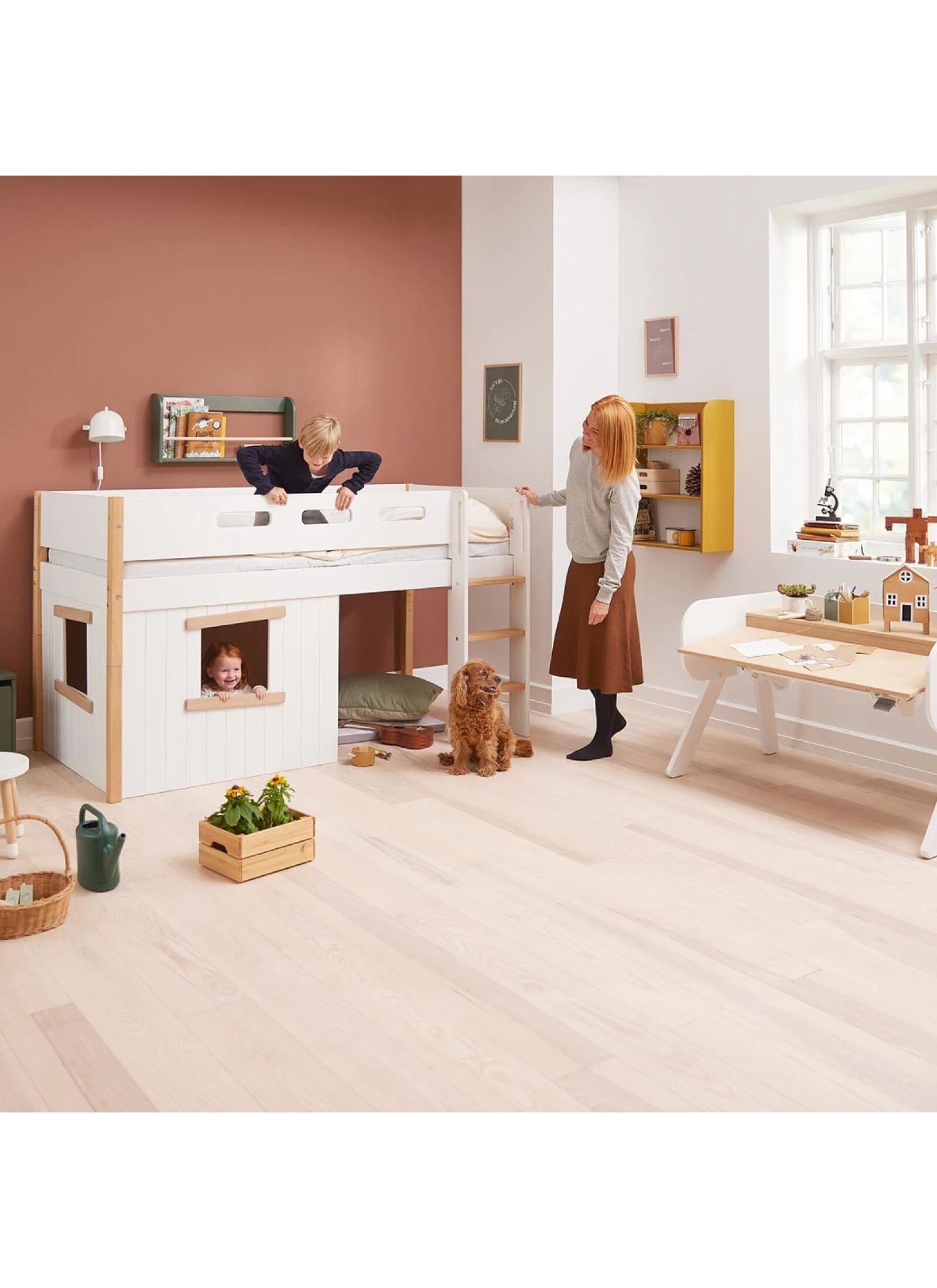 MID-HIGH SINGLE BED NOR WHITE (90X200)