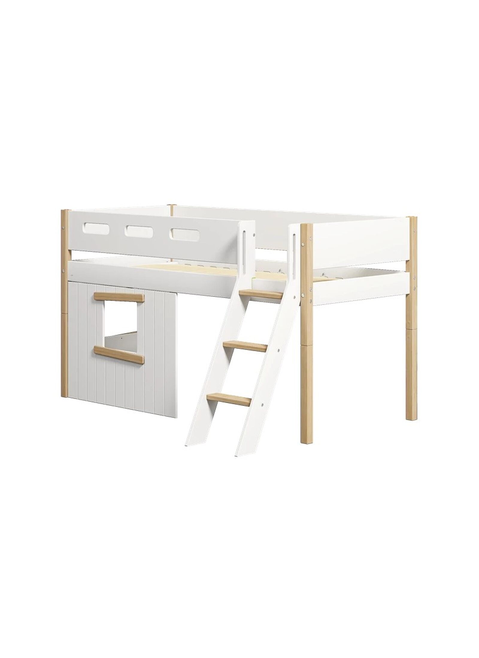MID-HIGH SINGLE BED NOR WHITE (90X200)