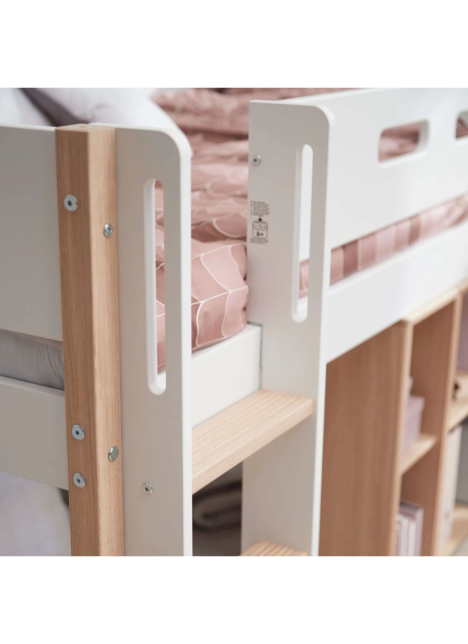 MID-HIGH SINGLE BED NOR WHITE (90X200)