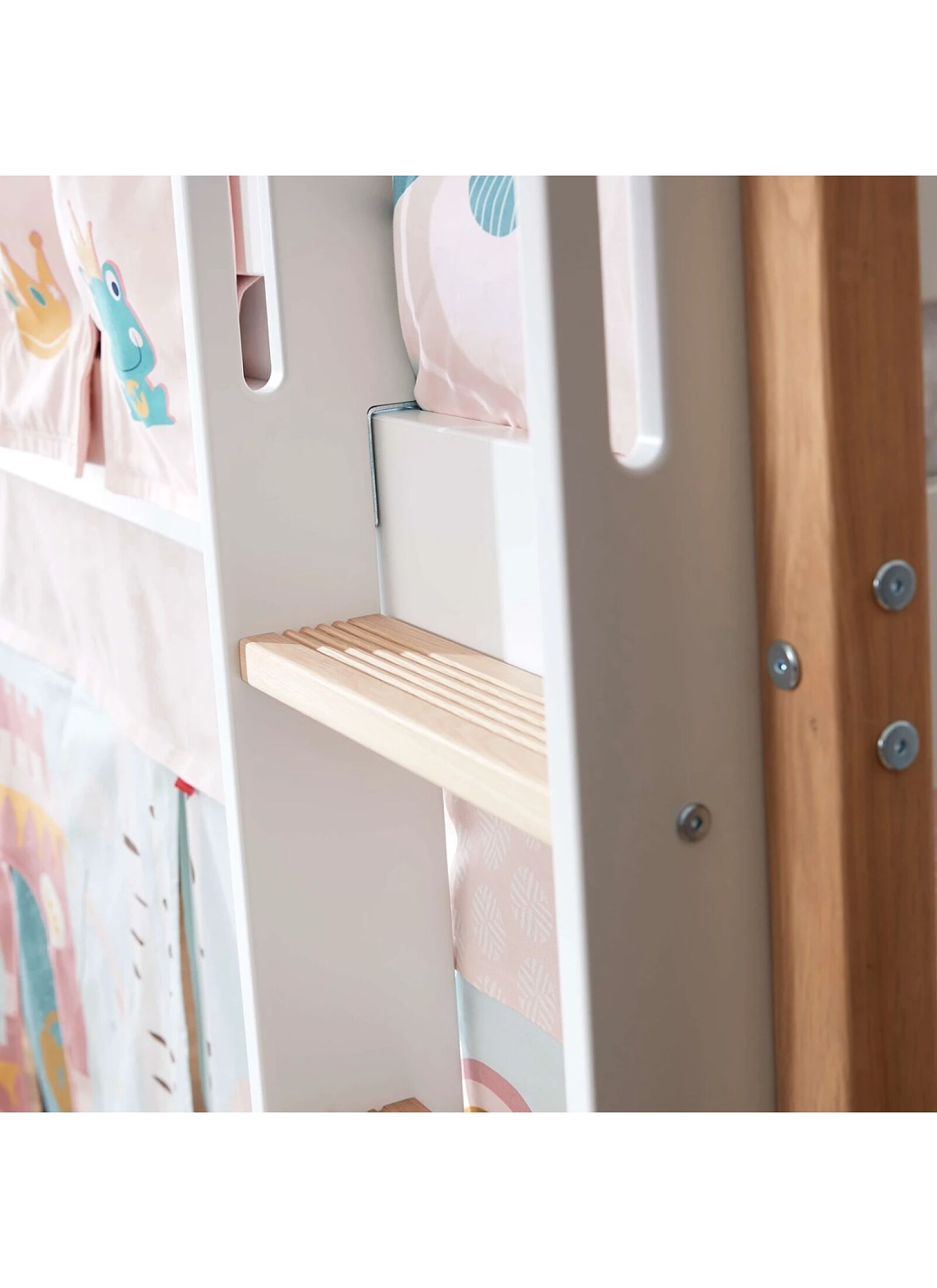 SEMI-HIGH SINGLE BED NOR WHITE (90X200)