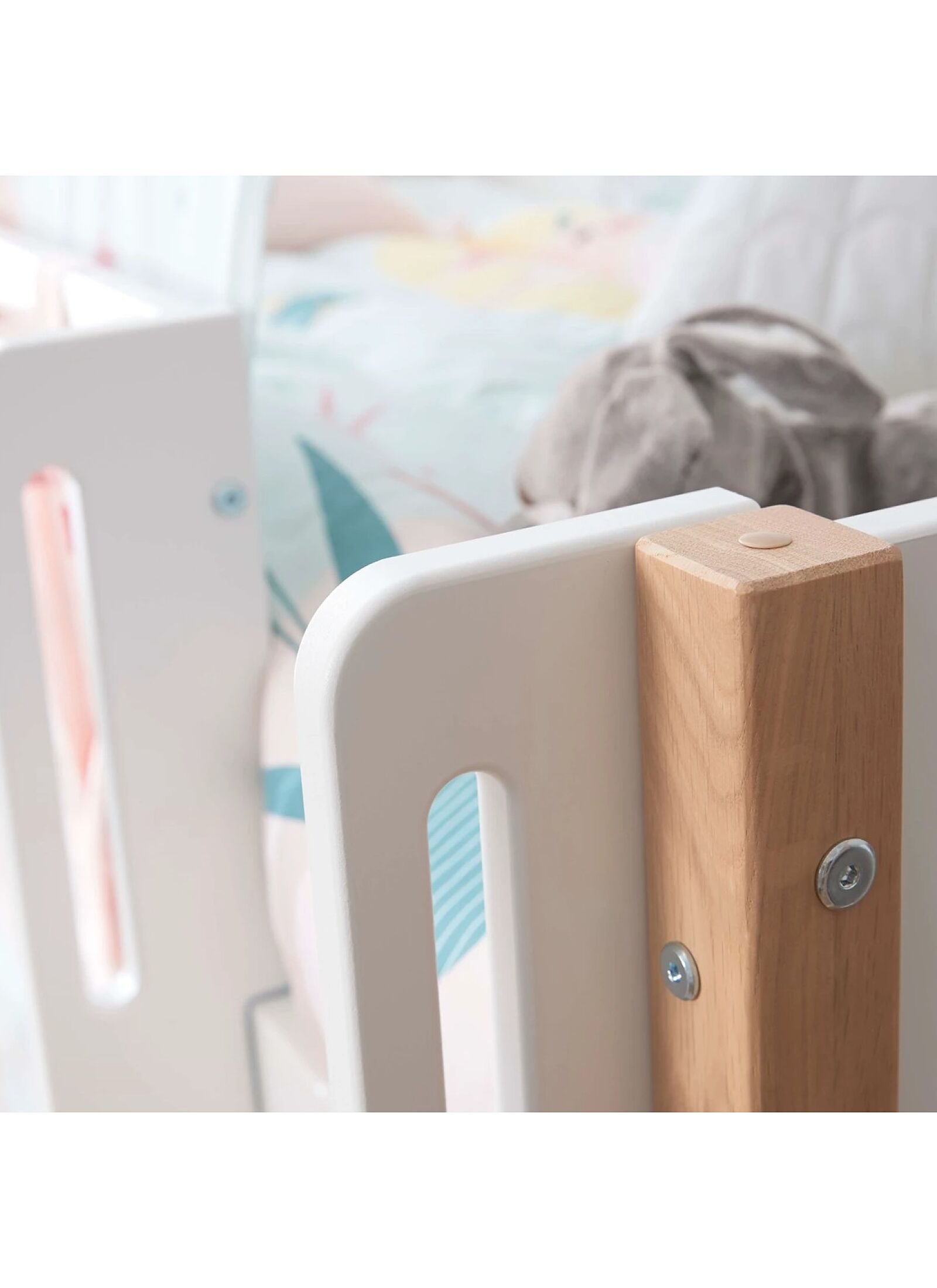 SEMI-HIGH SINGLE BED NOR WHITE (90X200)