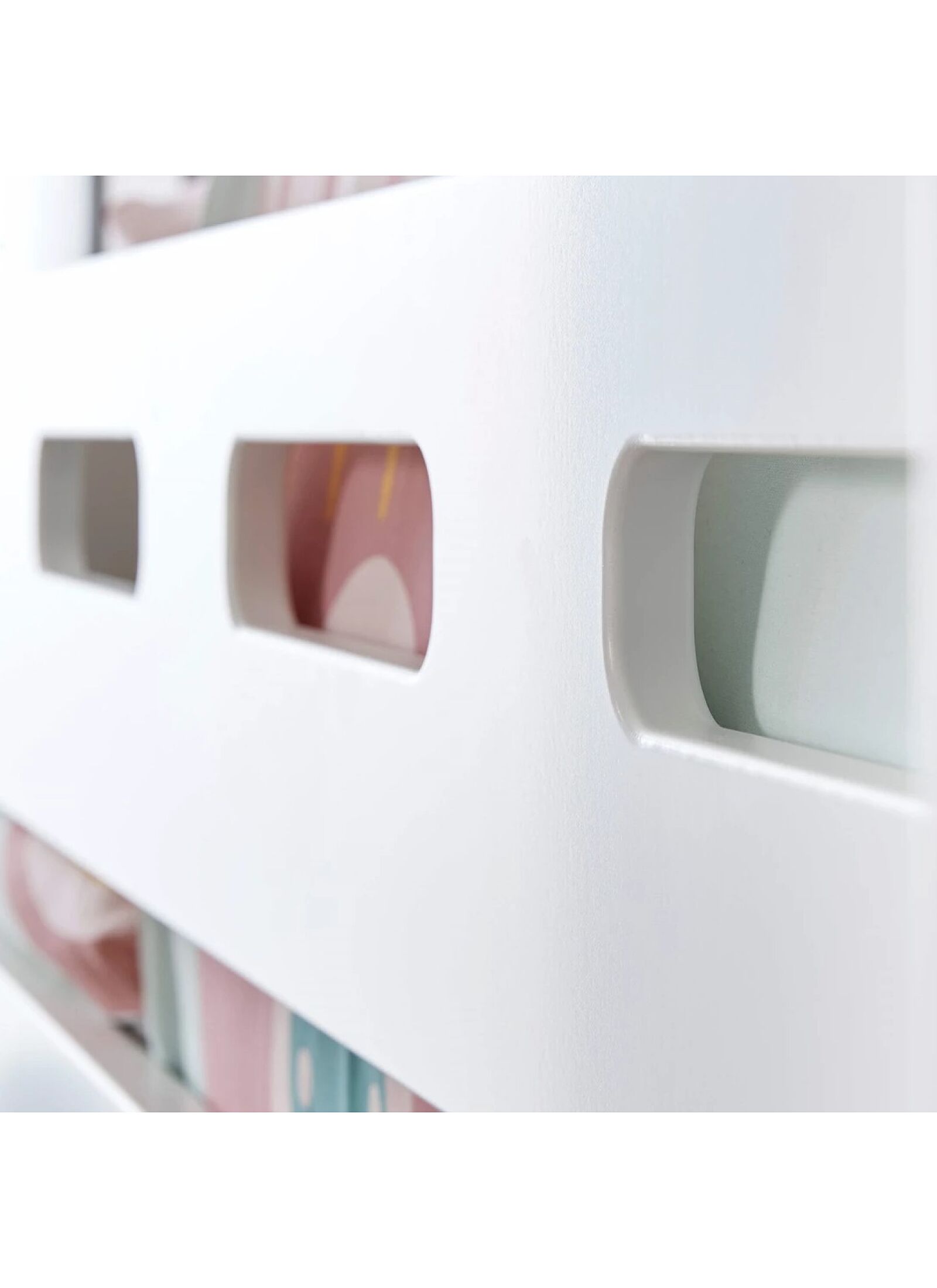 SEMI-HIGH SINGLE BED NOR WHITE (90X200)