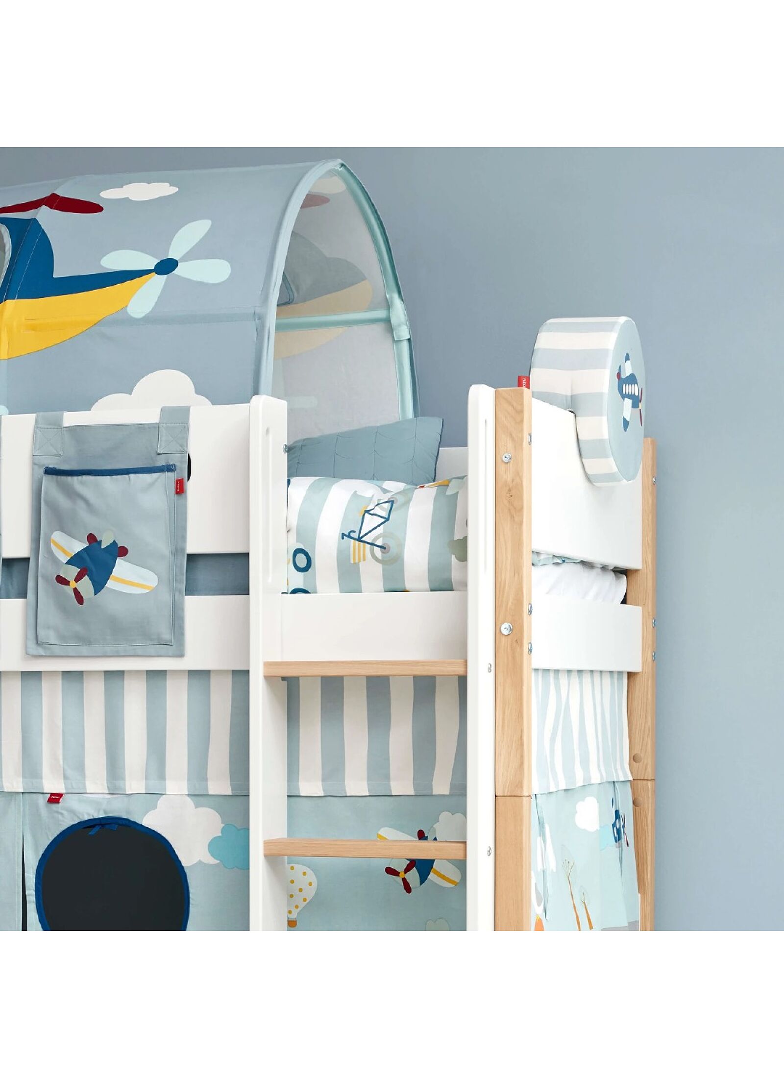 SEMI-HIGH SINGLE BED NOR WHITE (90X200)