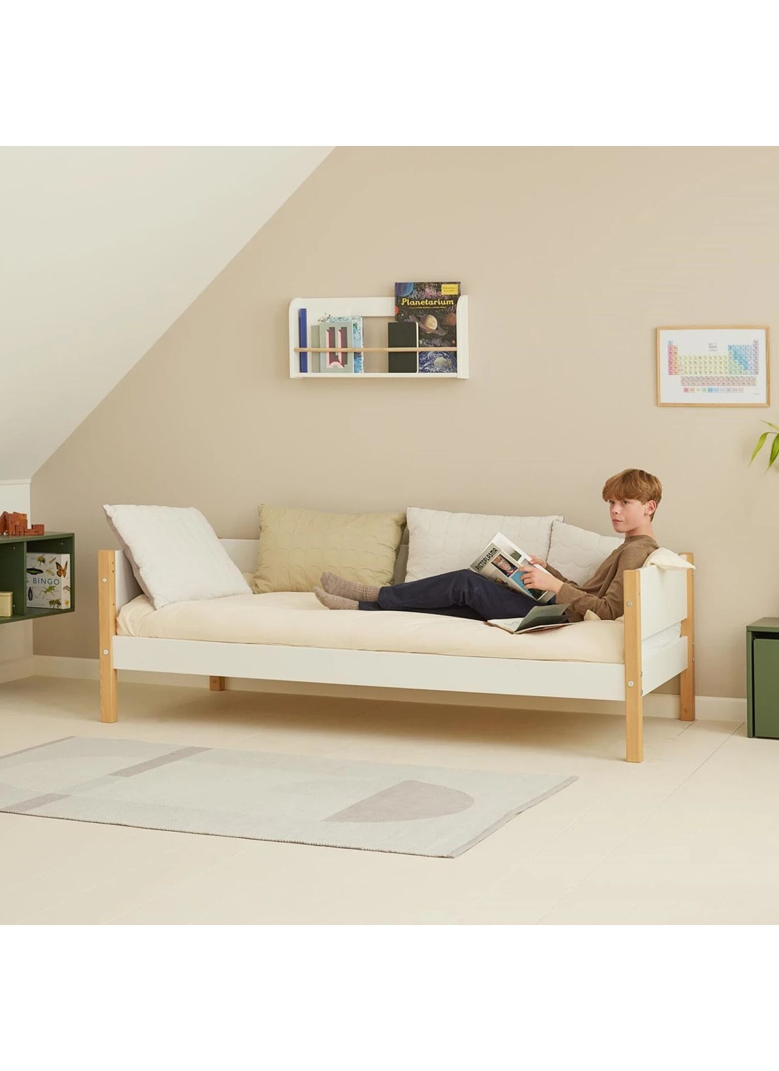 SINGLE BED NOR WHITE (90X200)