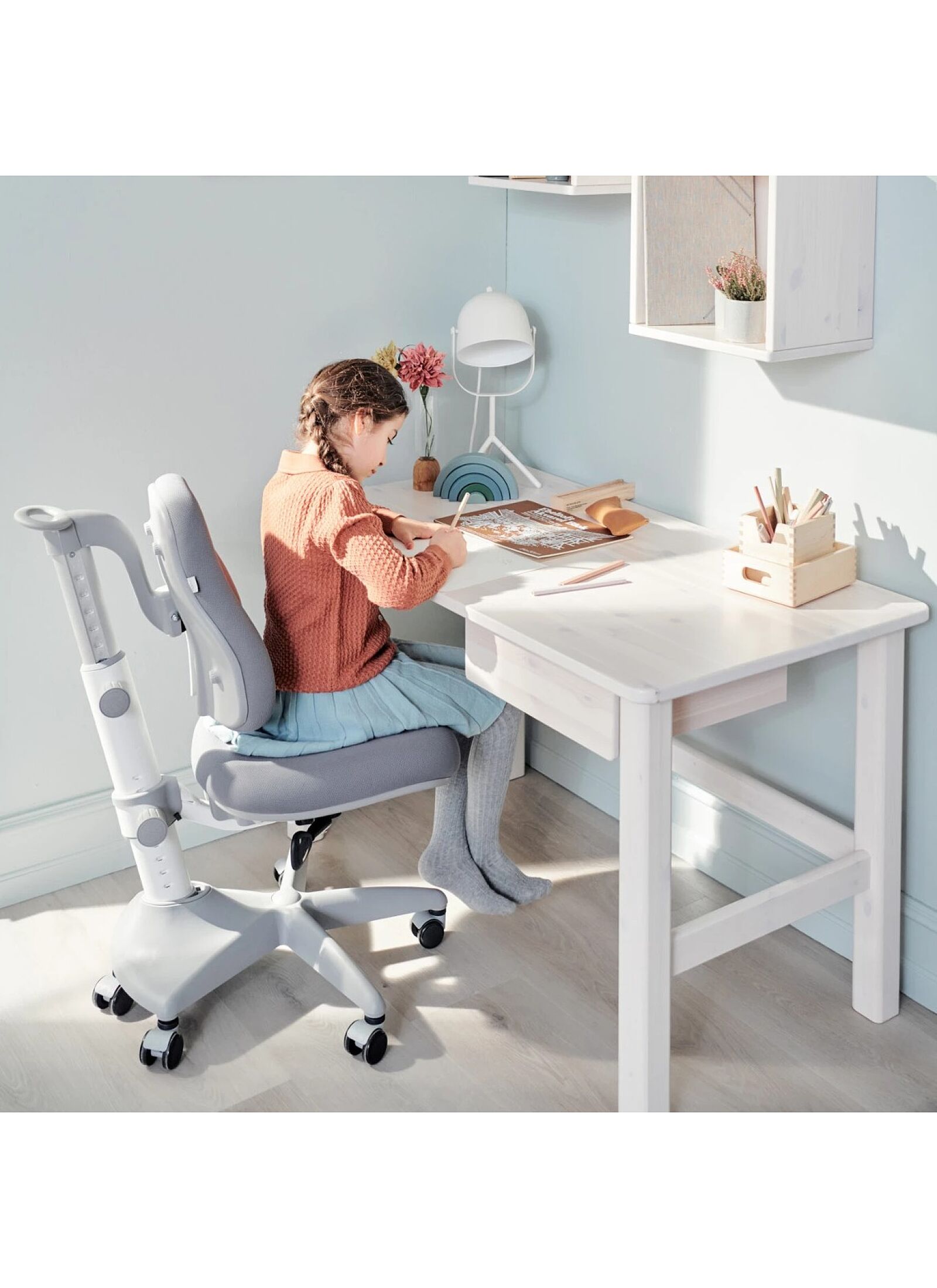 DESK CHAIR VERTO MISTY ROSE