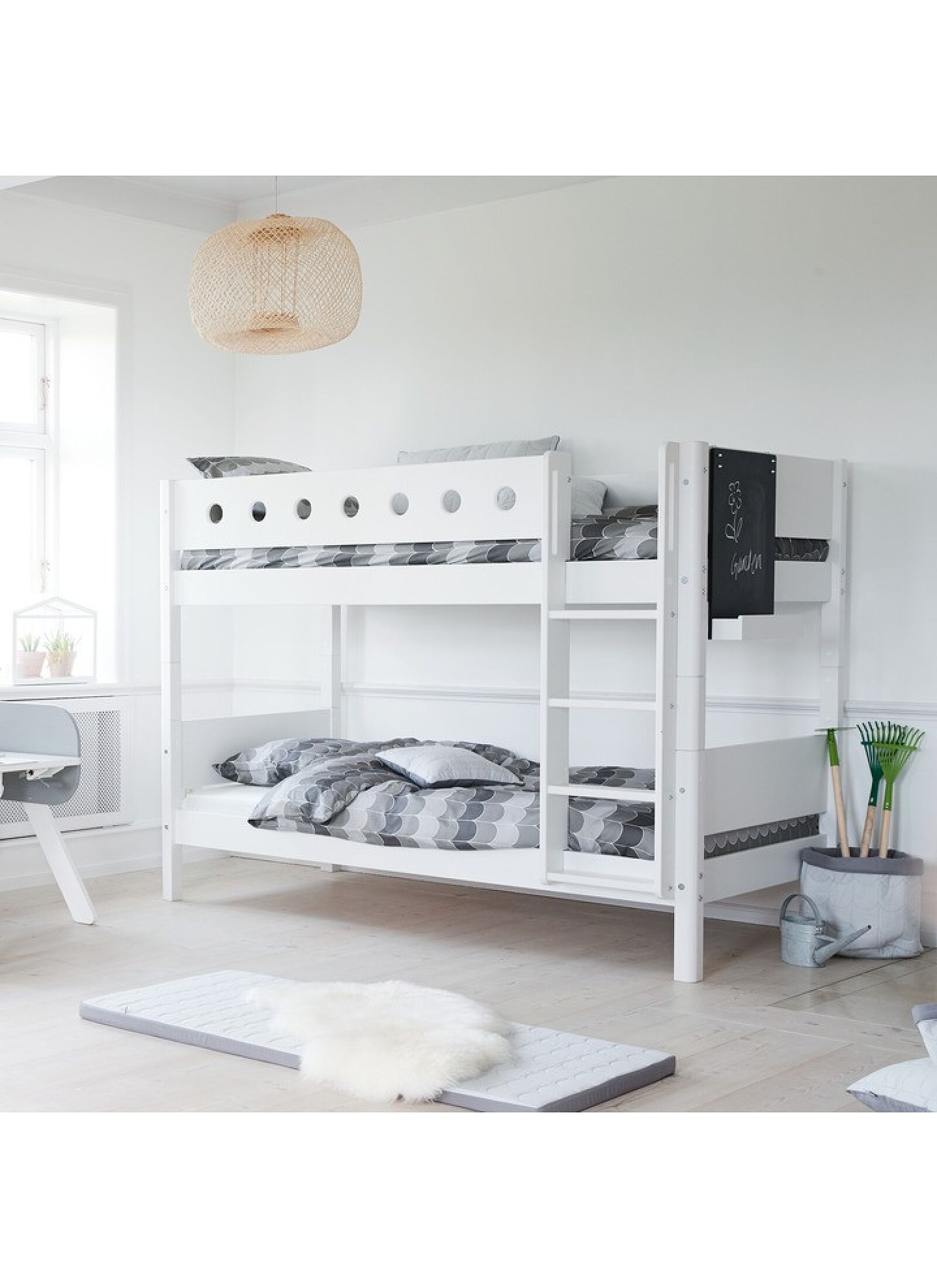 BUNK BED WHITE (90X200)