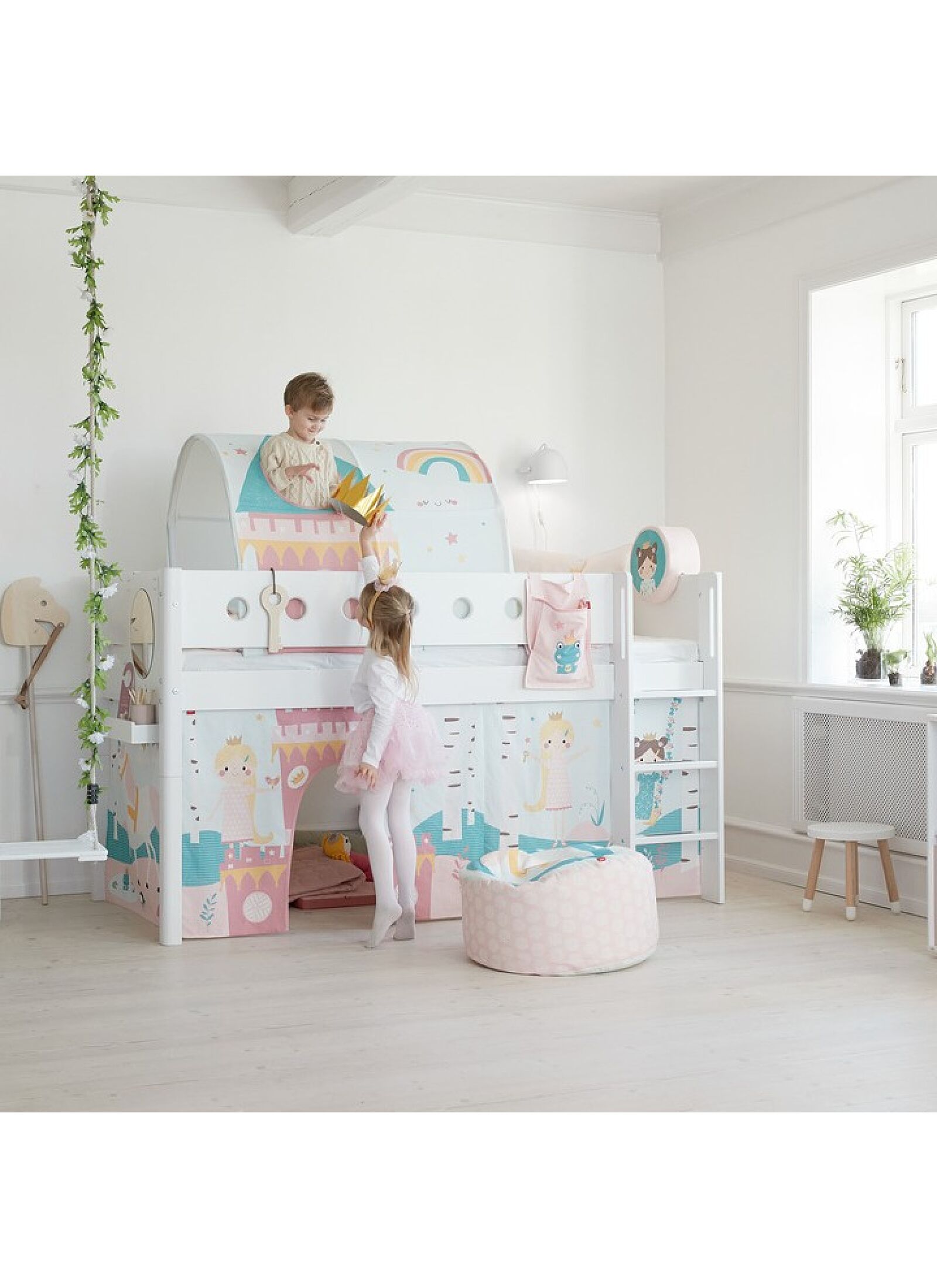 MID-HIGH SINGLE BED WHITE (90X200)