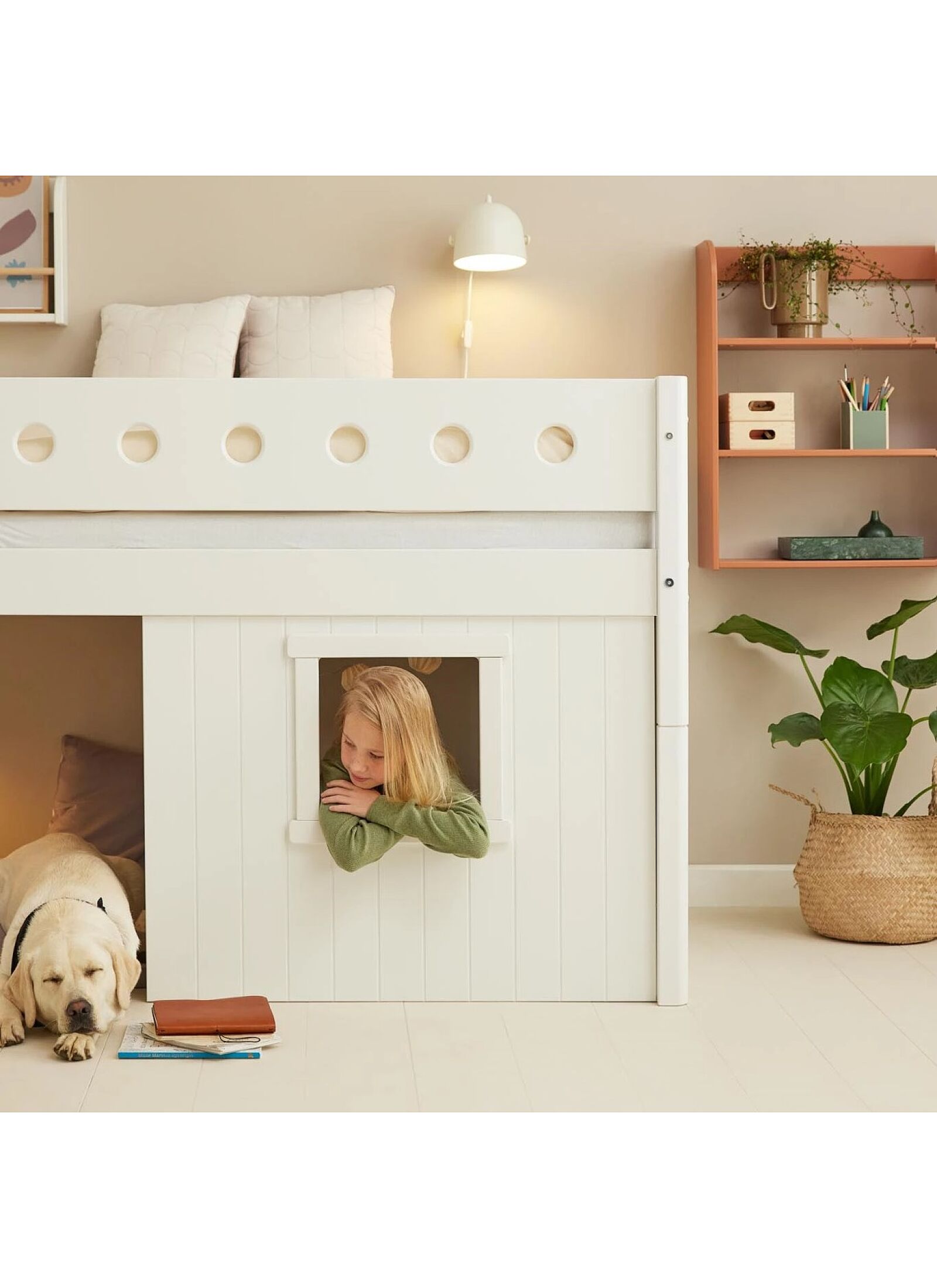 MID-HIGH SINGLE BED WHITE (90X200)